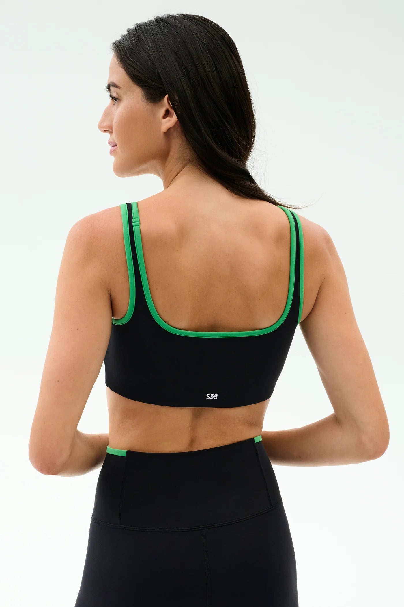 Cait Rigor Bra - Indigo/Grass