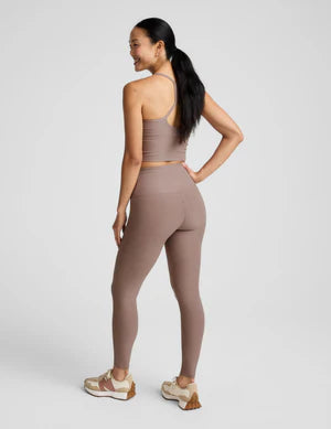 HW Midi Legging - Rosey Taupe