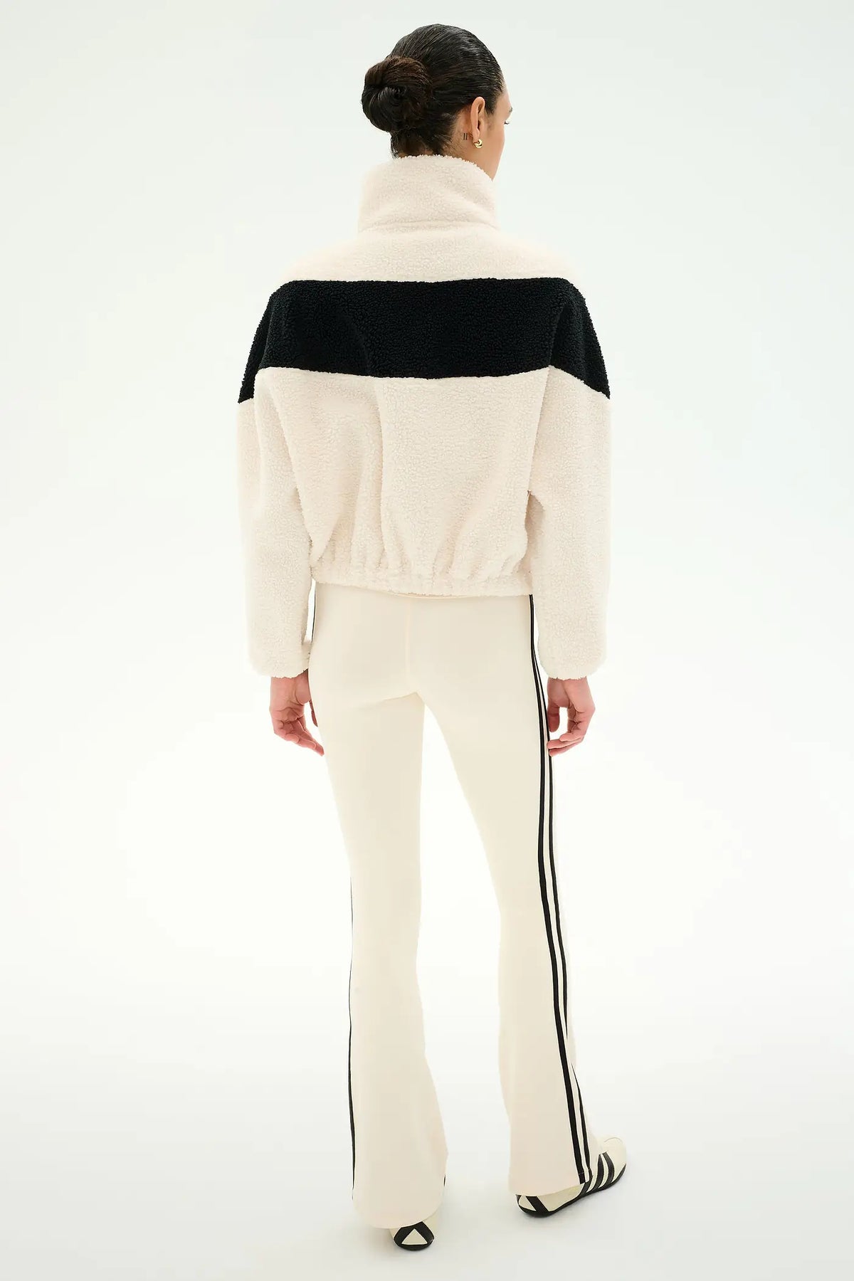 Lottie Sherpa Jacket - Crème/Black