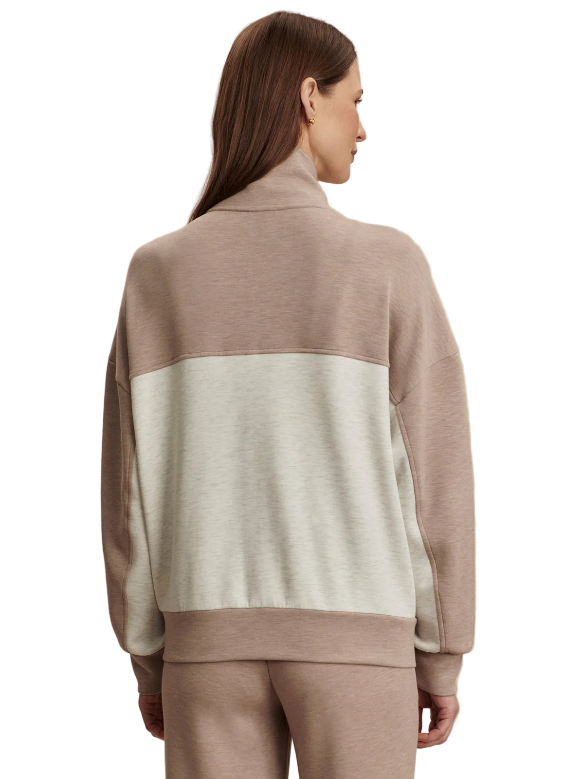 Garcia 2 Tone Zip/Slim Cuff Pant - Ivory/Taupe Marble