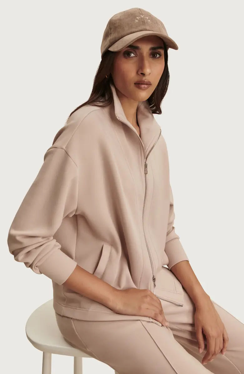Arlene Zip Through/Wide Leg Pant - Mushroom