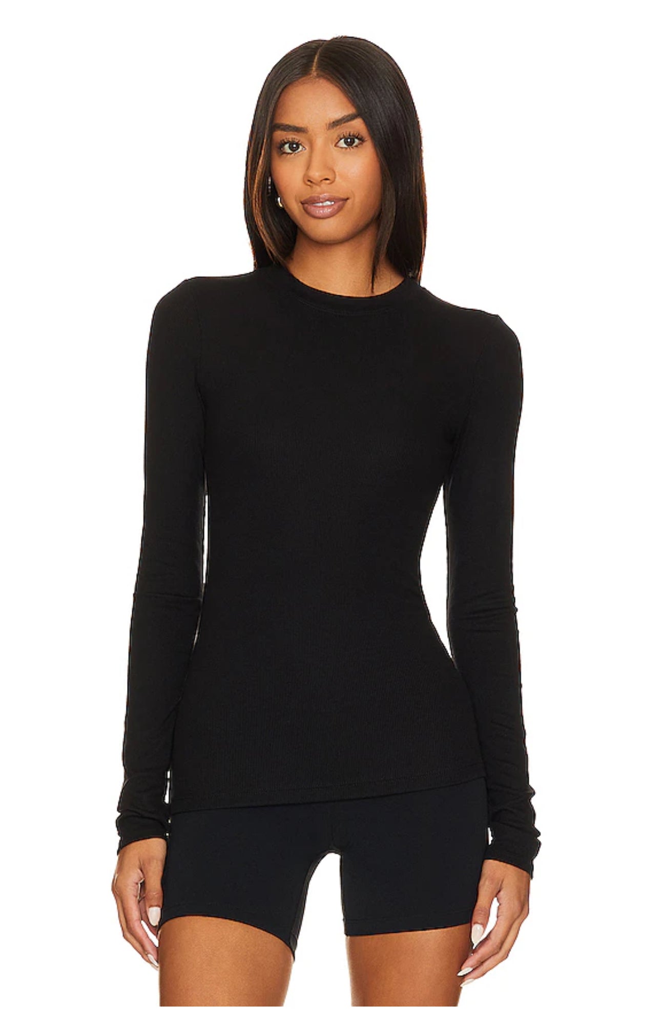 Louise Rib LS - Black