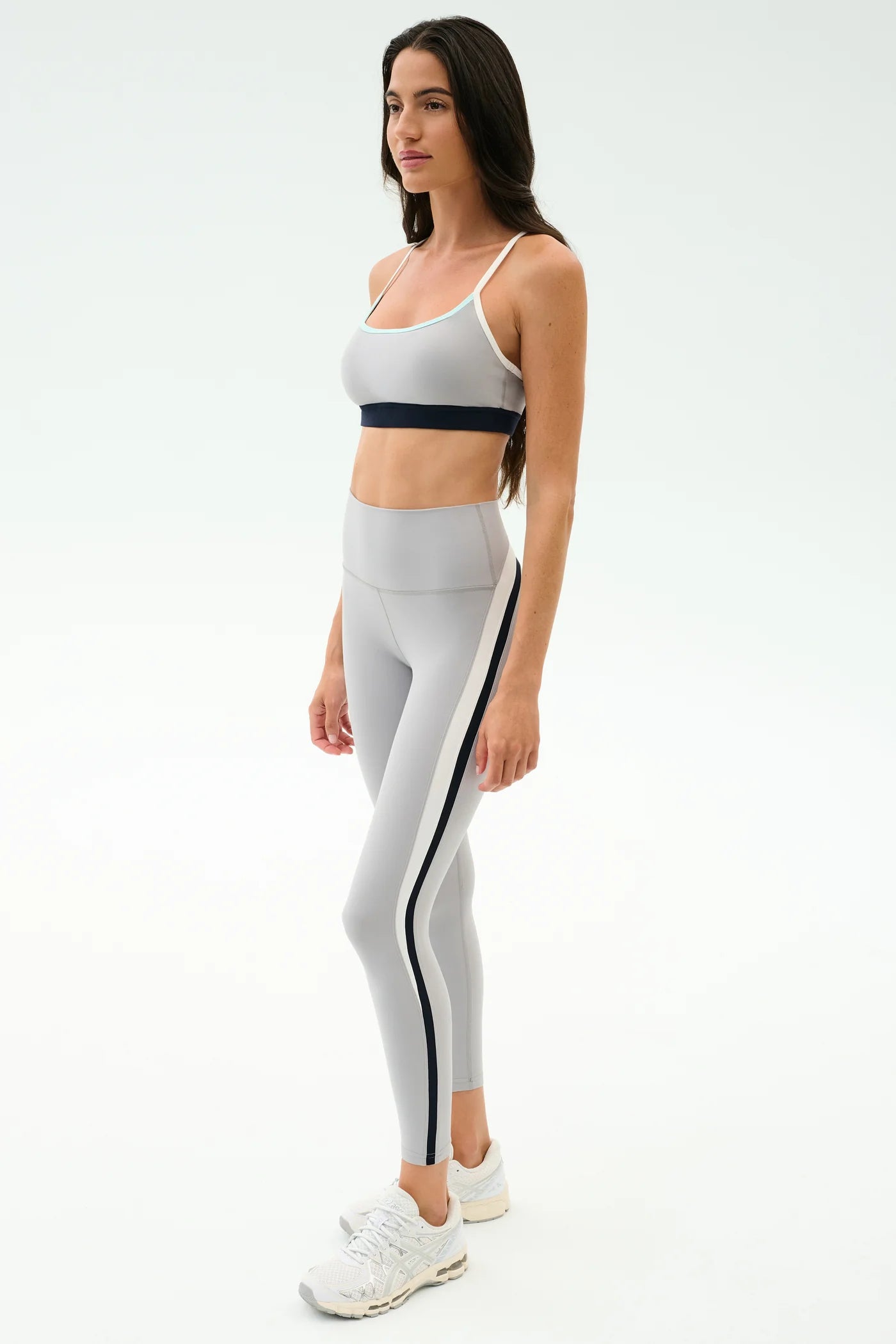 Emerson Airweight Legging - Dove Gray/Indigo