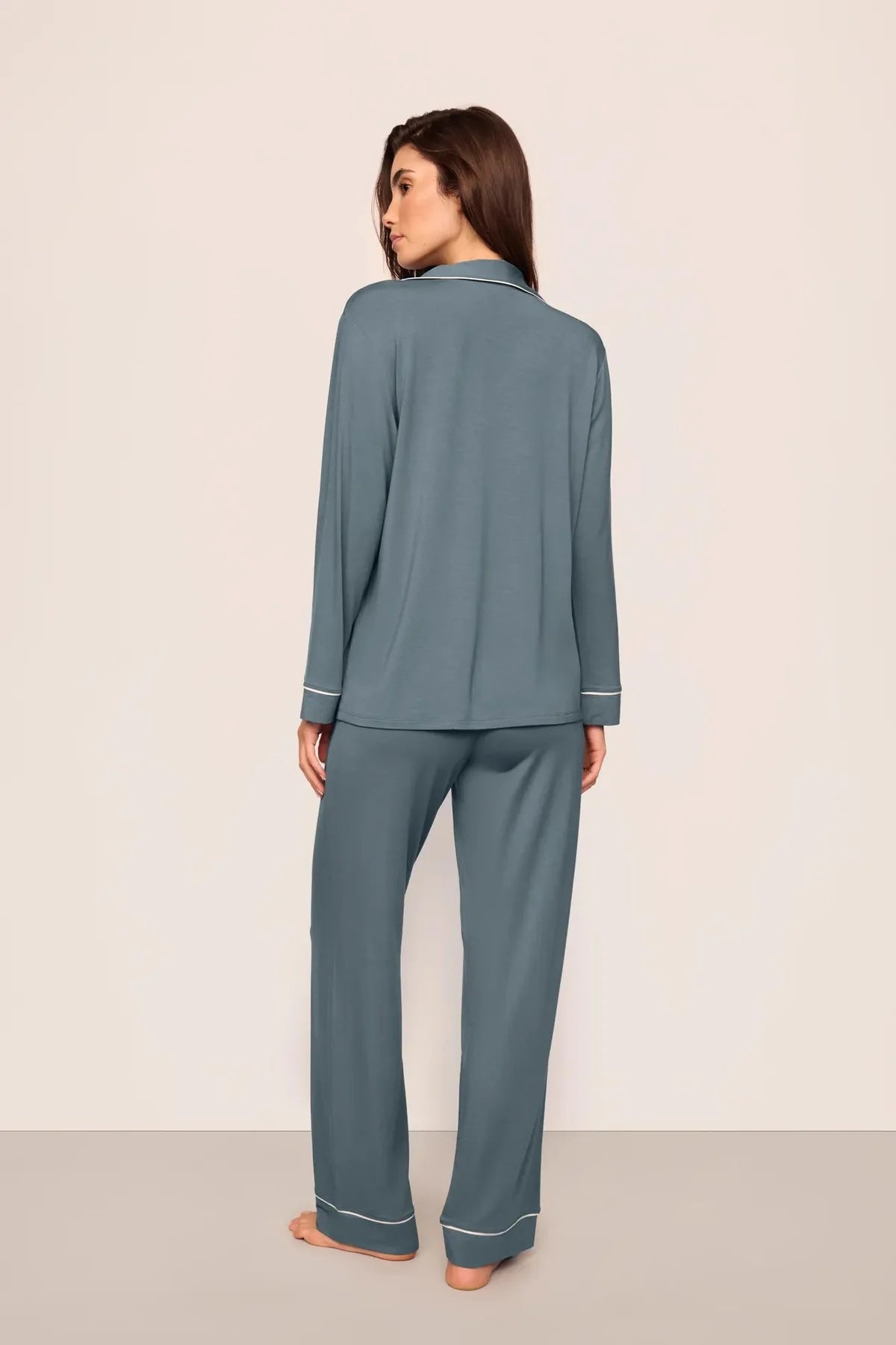 Gisele Long PJ Set - Stone Blue