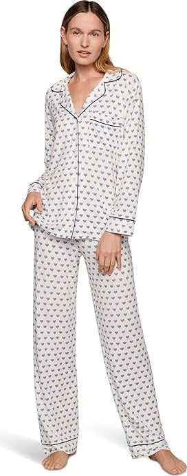 Gisele Printed Long PJ Set - Heart to Hearts