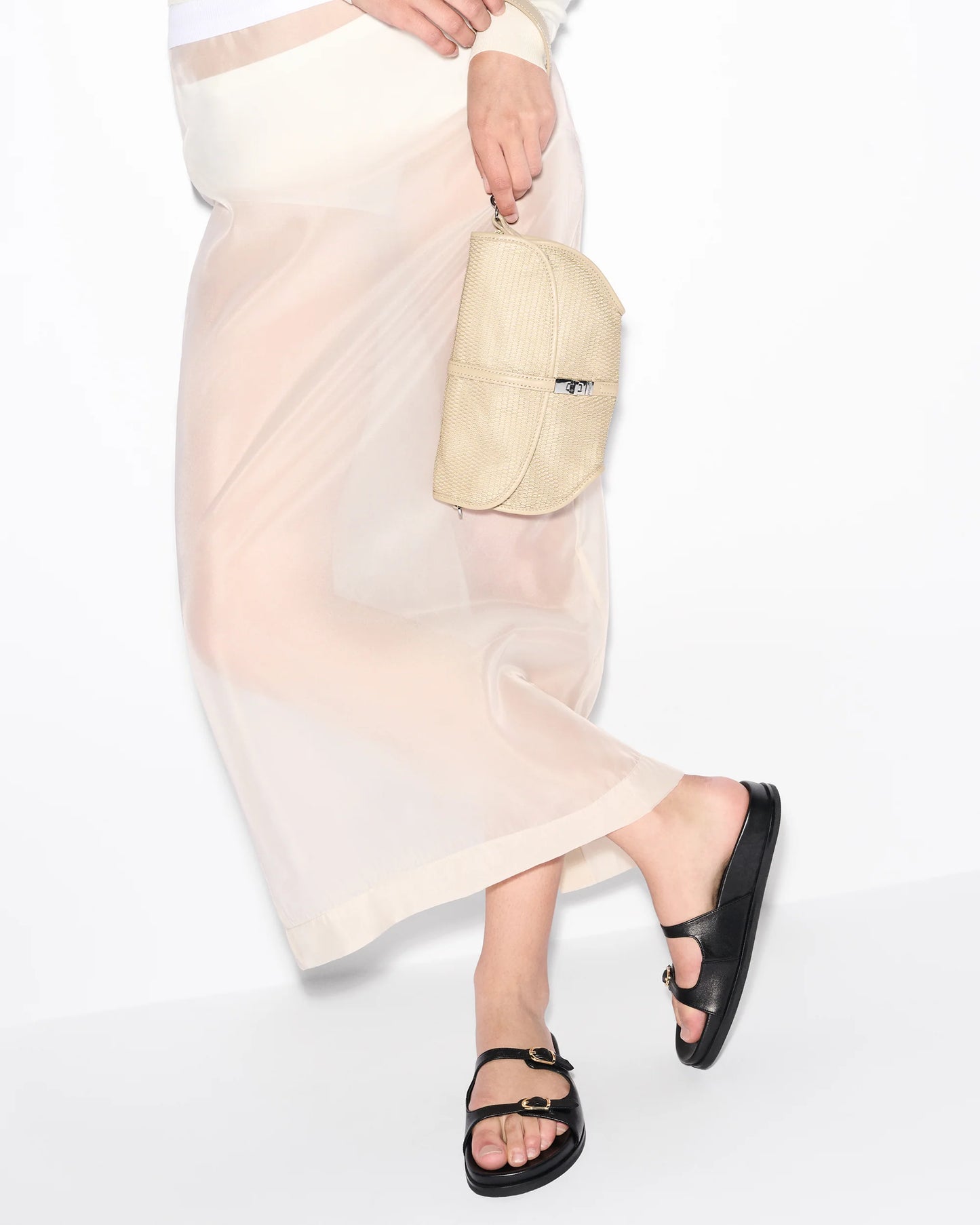 Astor Convertible Clutch - Buff Mesh