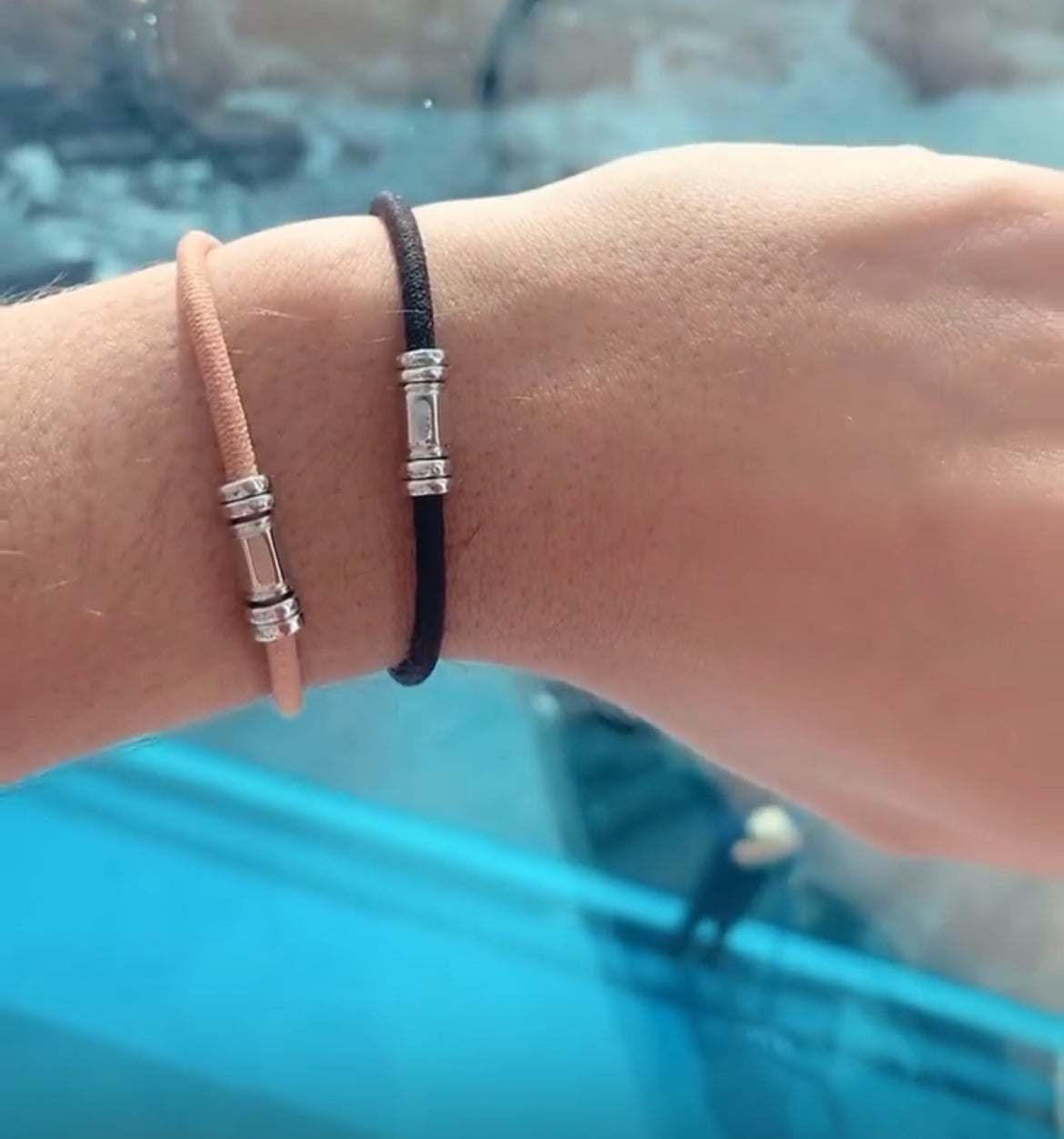 Barre Duo- Nude & Black/ S