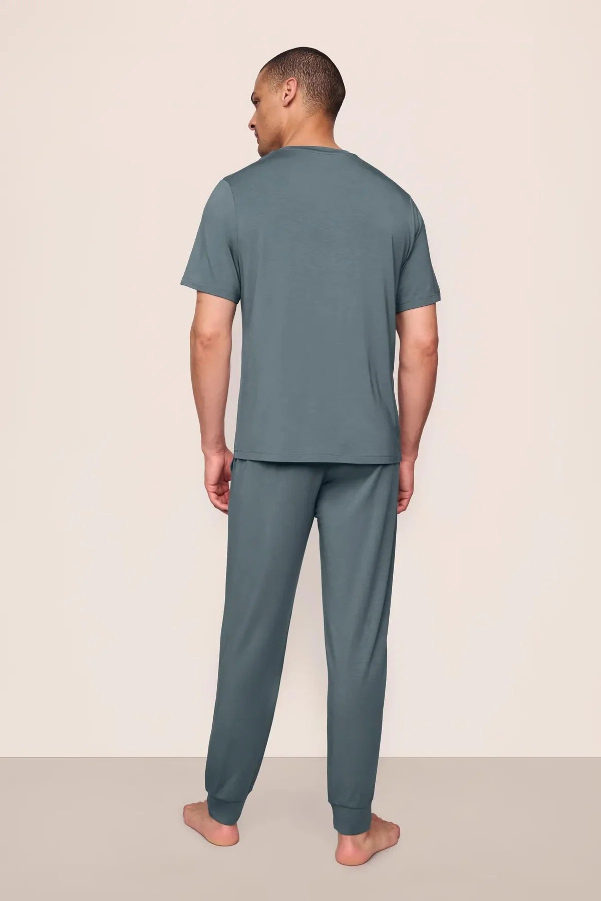 Henry Short Slv/Pant Set - Stone Blue