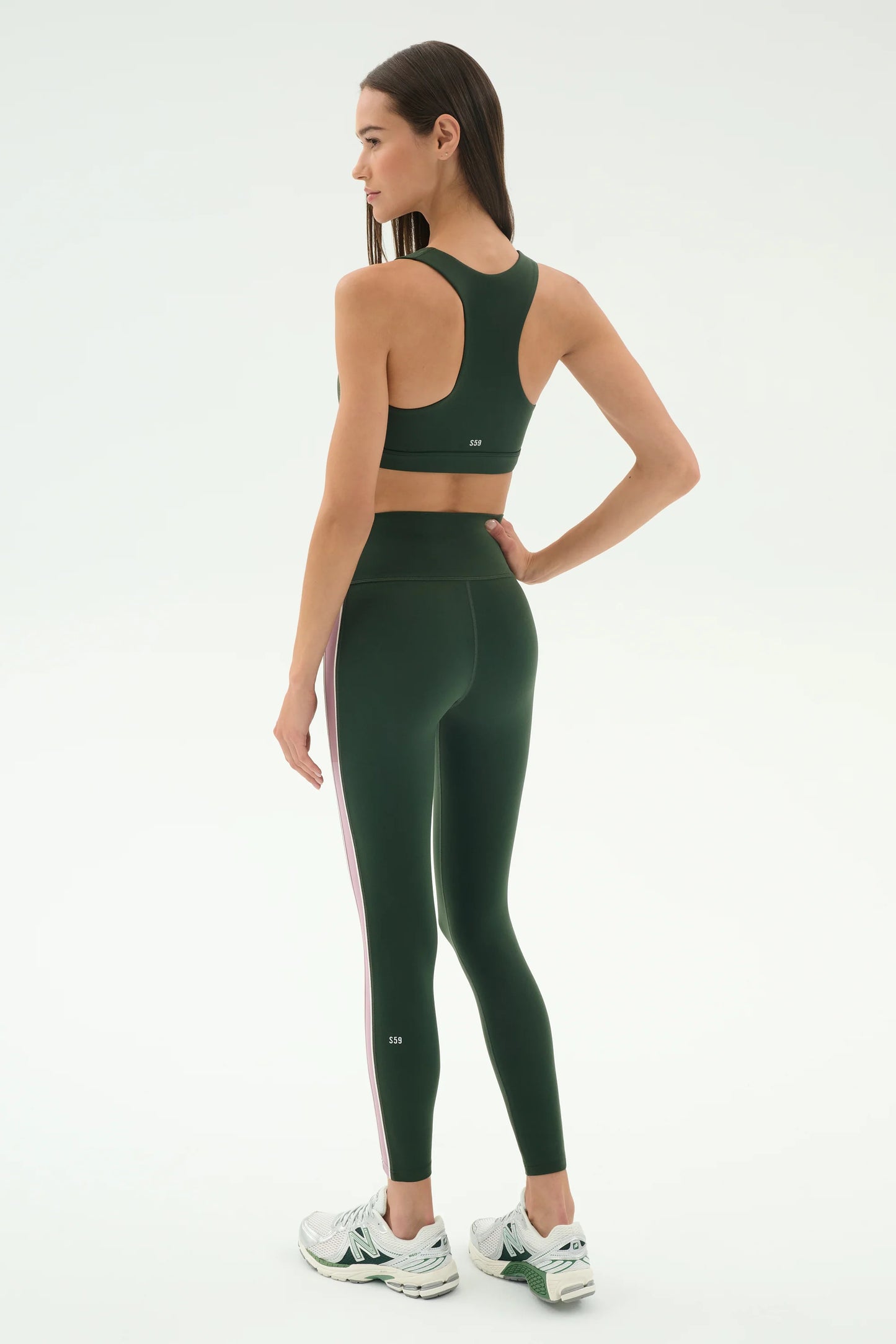Margot Rigor Legging - Military/Blush