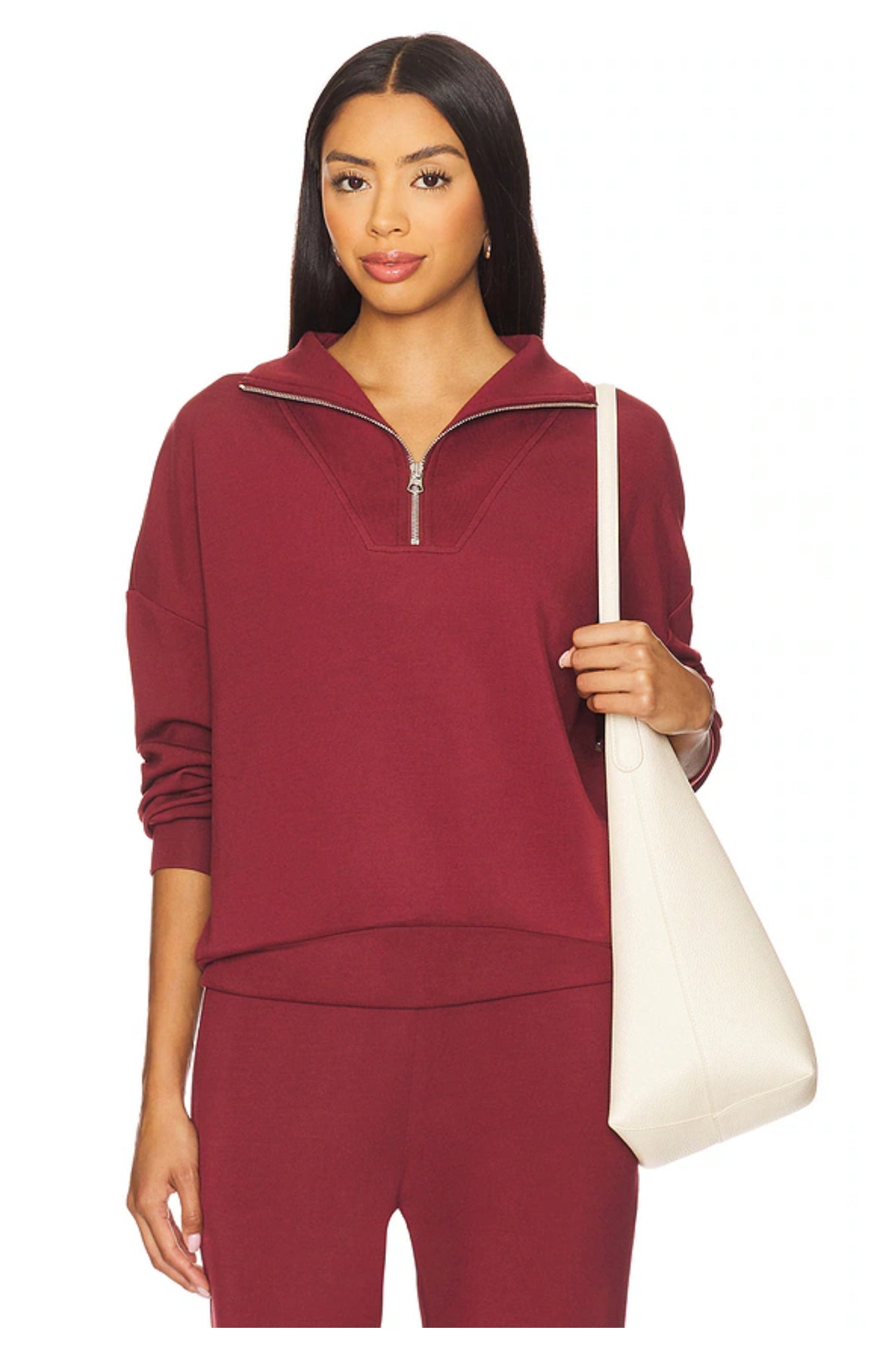 Hawley Half Zip/Slim Cuff Pant - New Maroon
