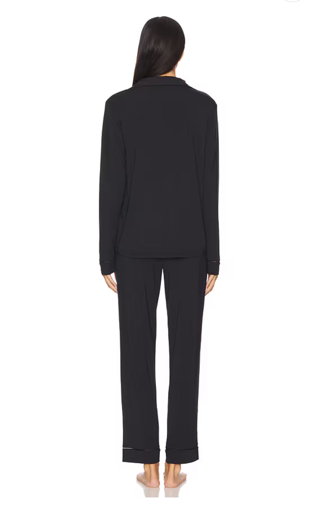 Fiona Catnap Slim PJ Set - Black