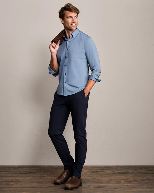 Commuter Slim Shirt - Shadow Blue Oxford