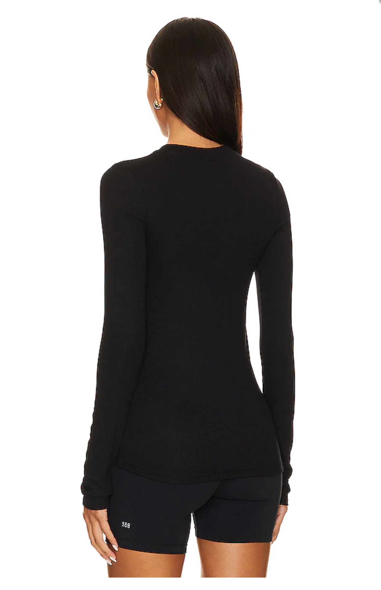 Louise Rib LS - Black