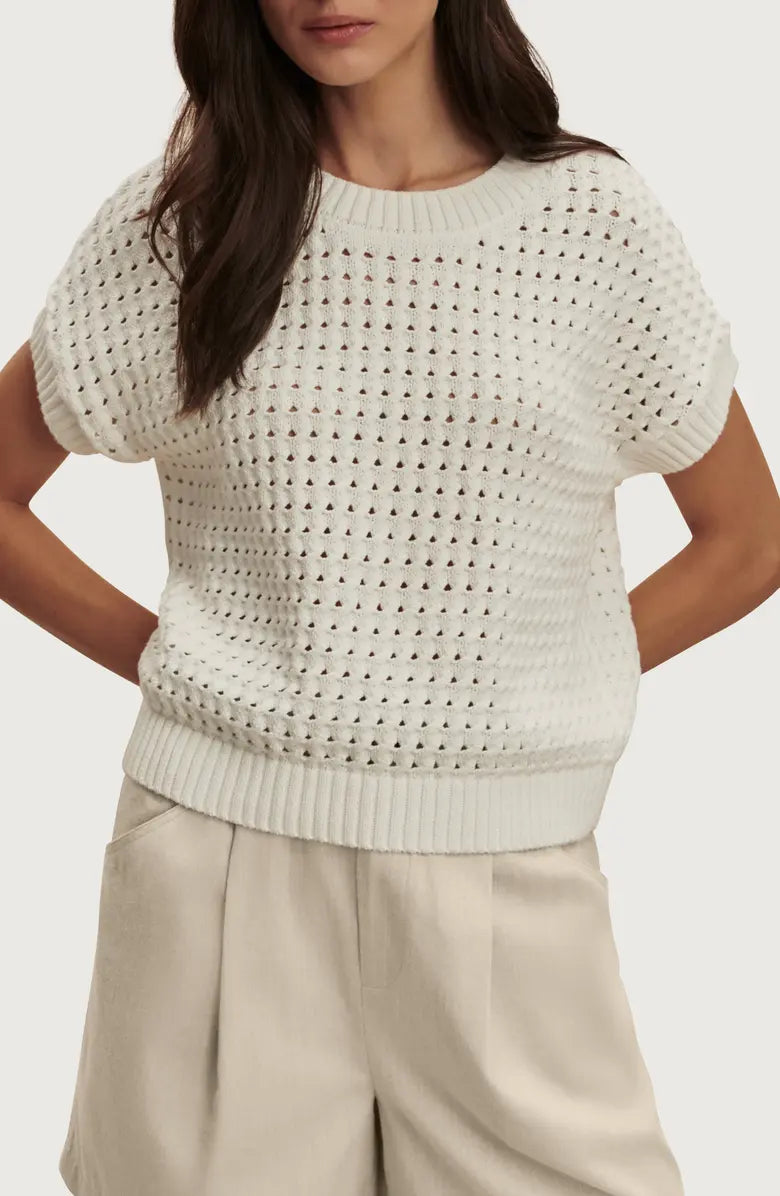 Denny Knit Top - White