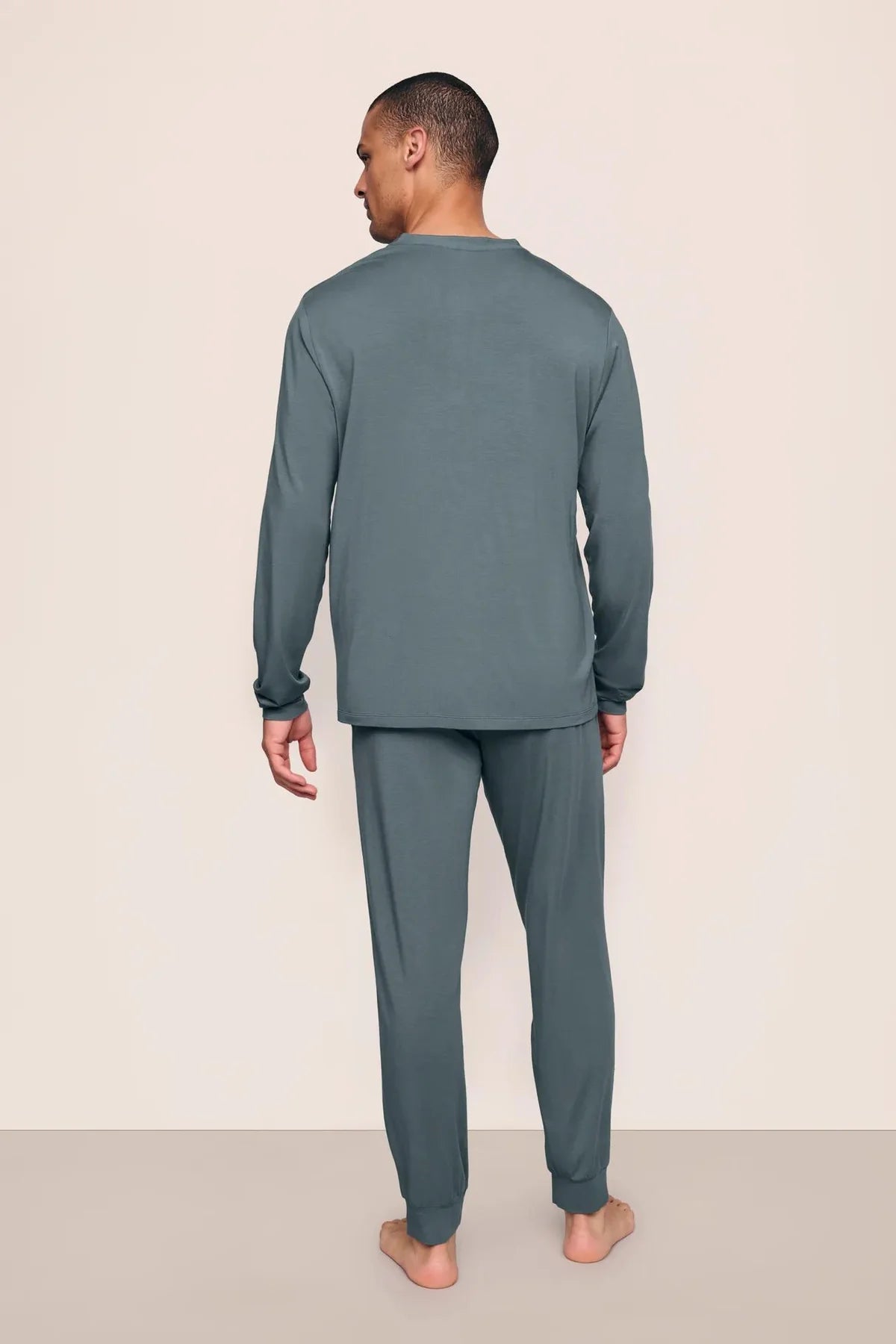 Henry Long PJ Set - Stone Blue