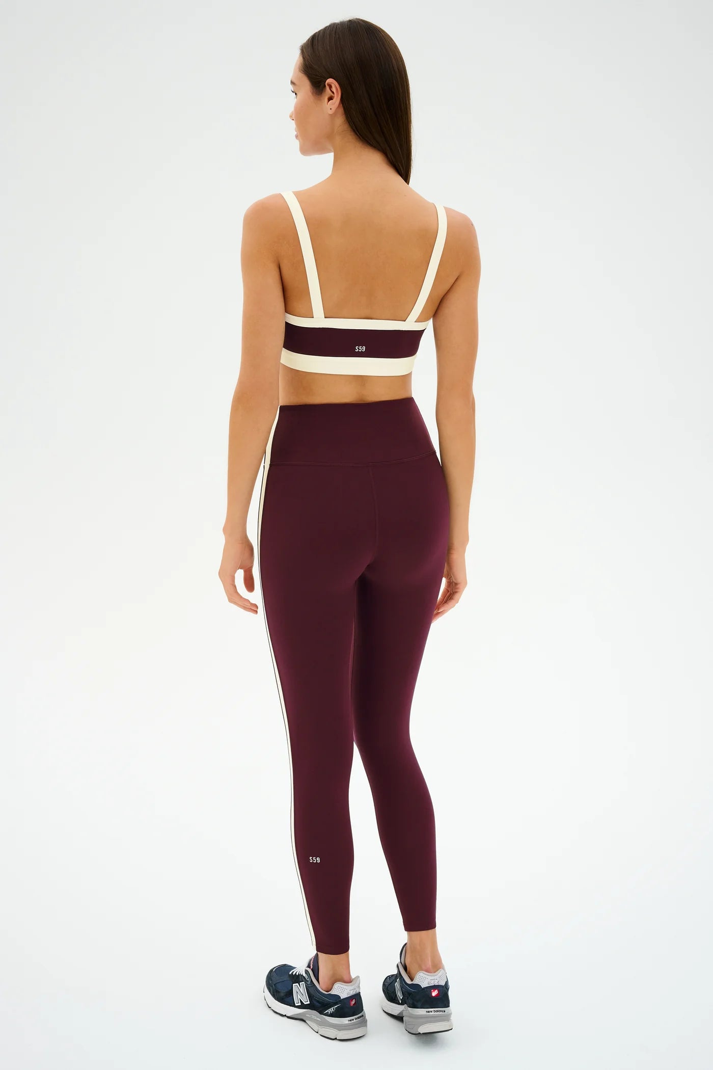 Clare HW 7/8 Rigor - Dark Cherry/Creme