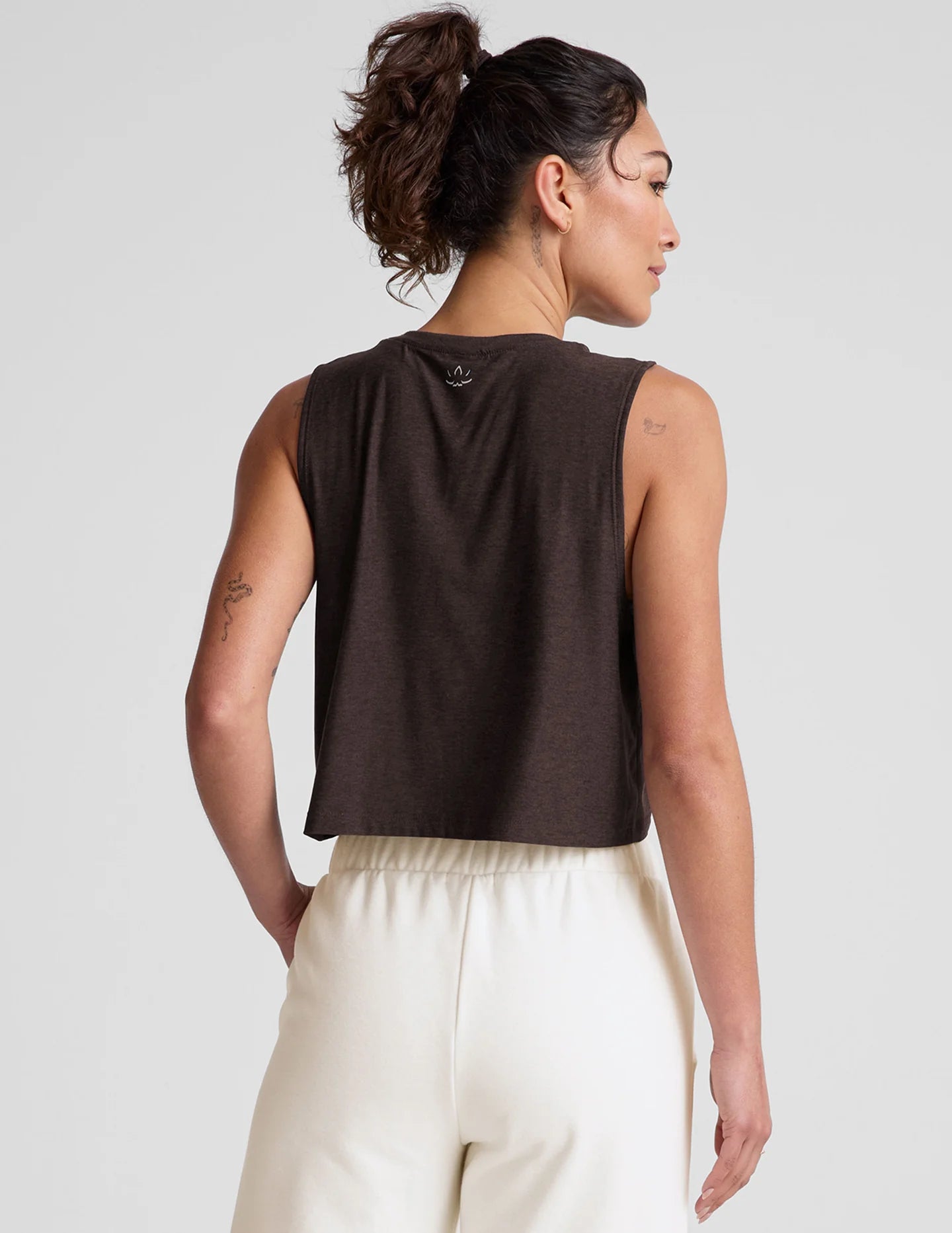 Minimal Cropped Tank - Dark Chocolate