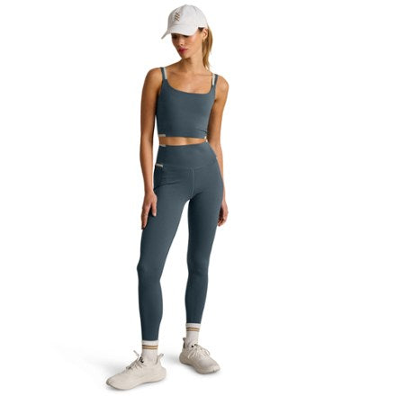 Instinct Contrast Longline Bra - Blue Granite