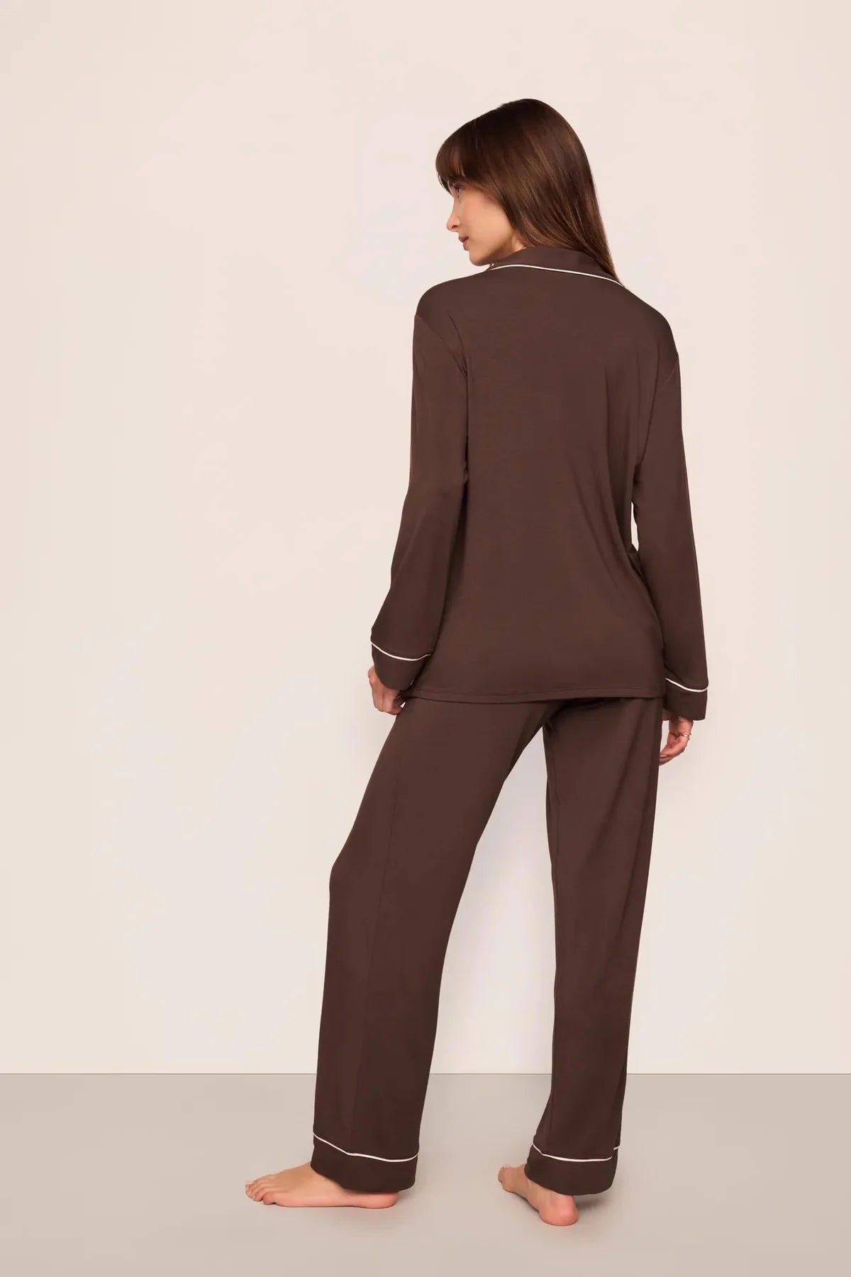 Gisele Long PJ Set - Chocolate
