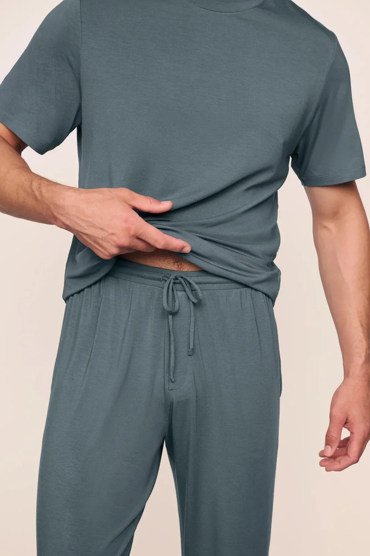 Henry Short Slv/Pant Set - Stone Blue