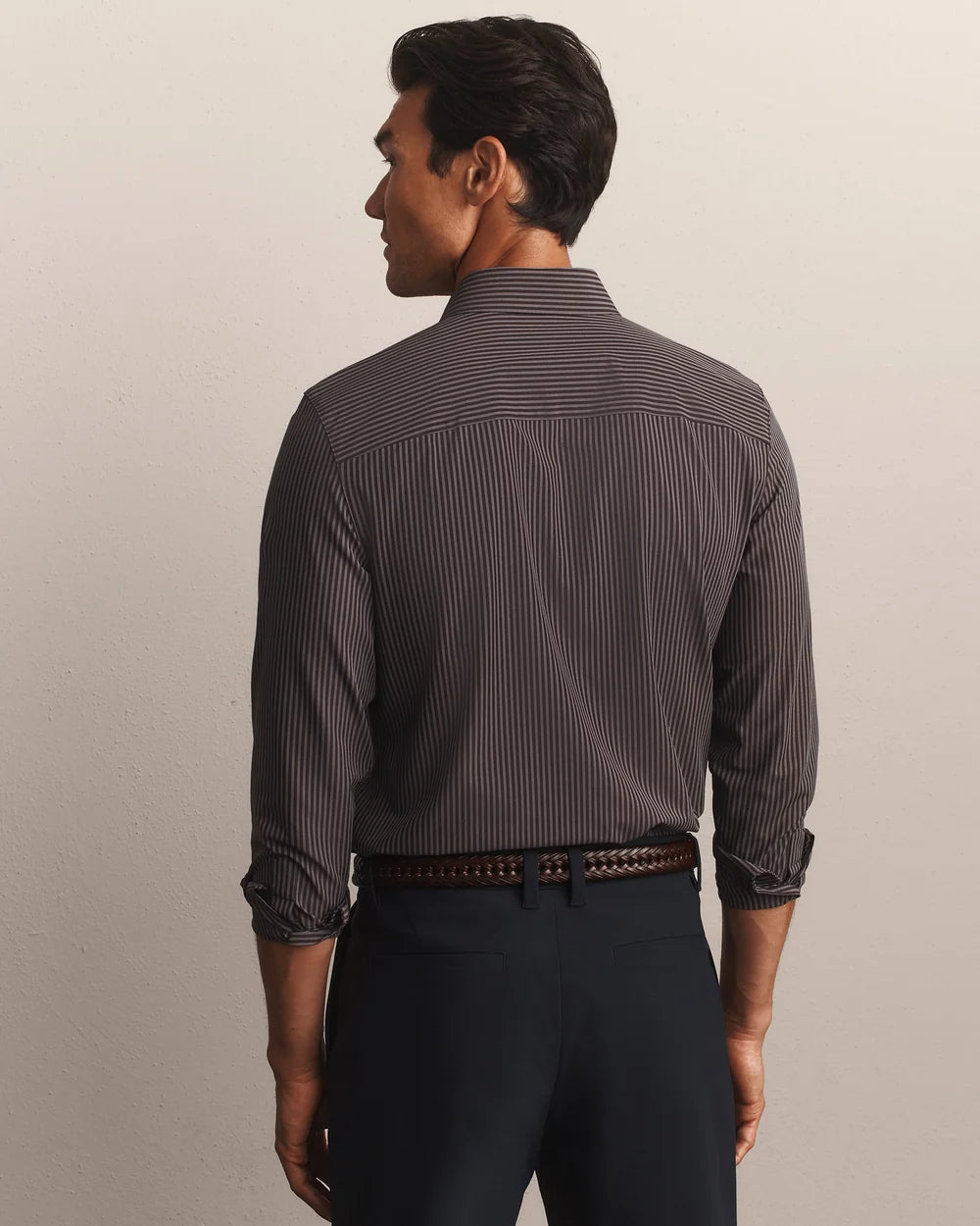 State of Mind Shirt - Dark Espresso Stripe