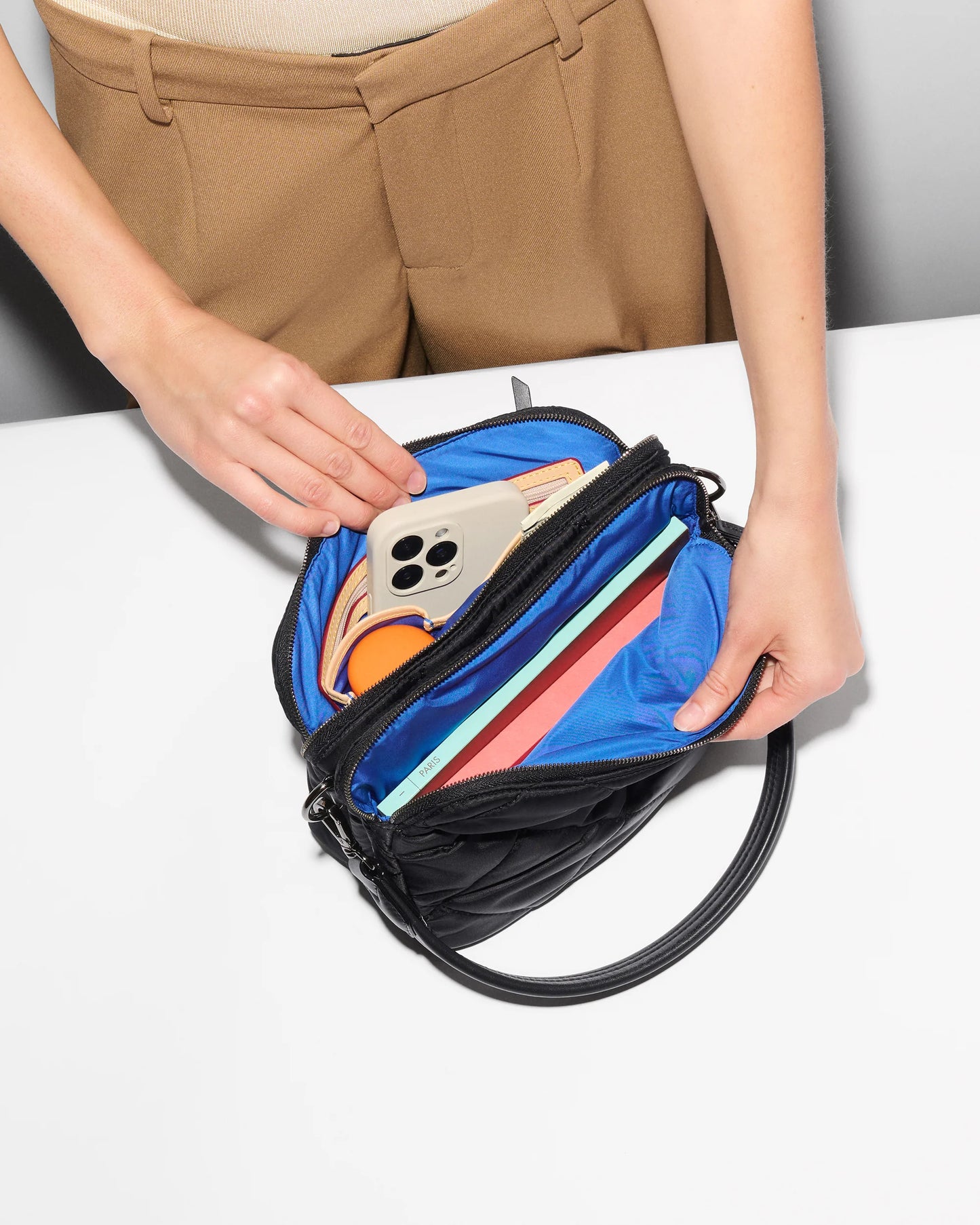 Madison Flap Crossbody - Black