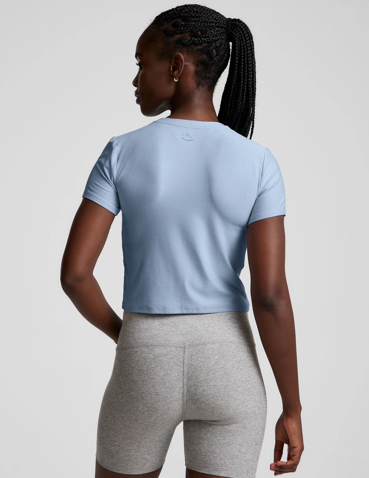 Featherweight Cropped Tee - Blue Zen