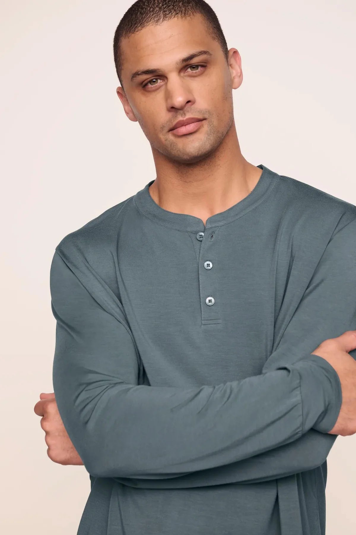 Henry Long PJ Set - Stone Blue