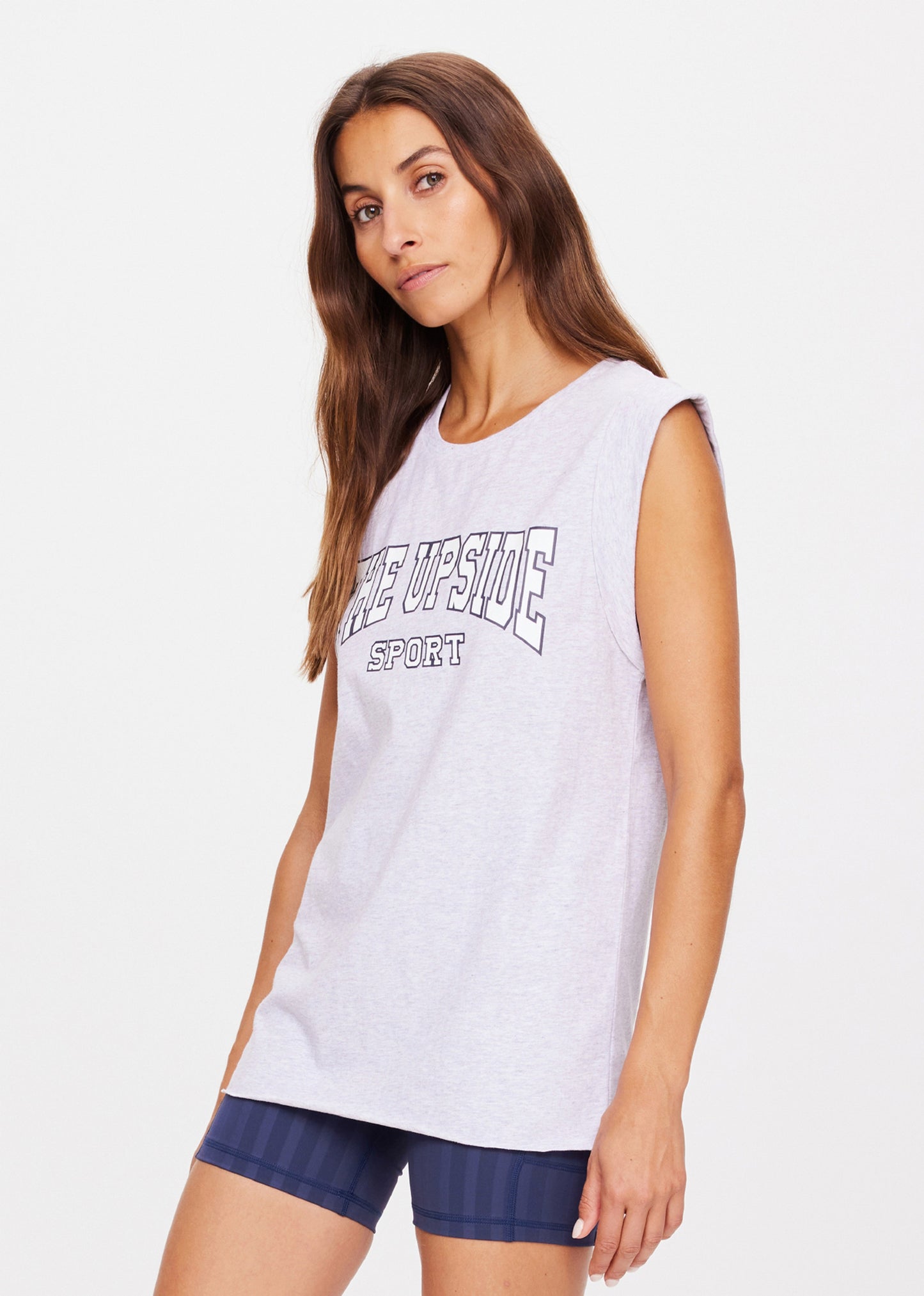 Ivy League Muscle Tank - Grey Marble