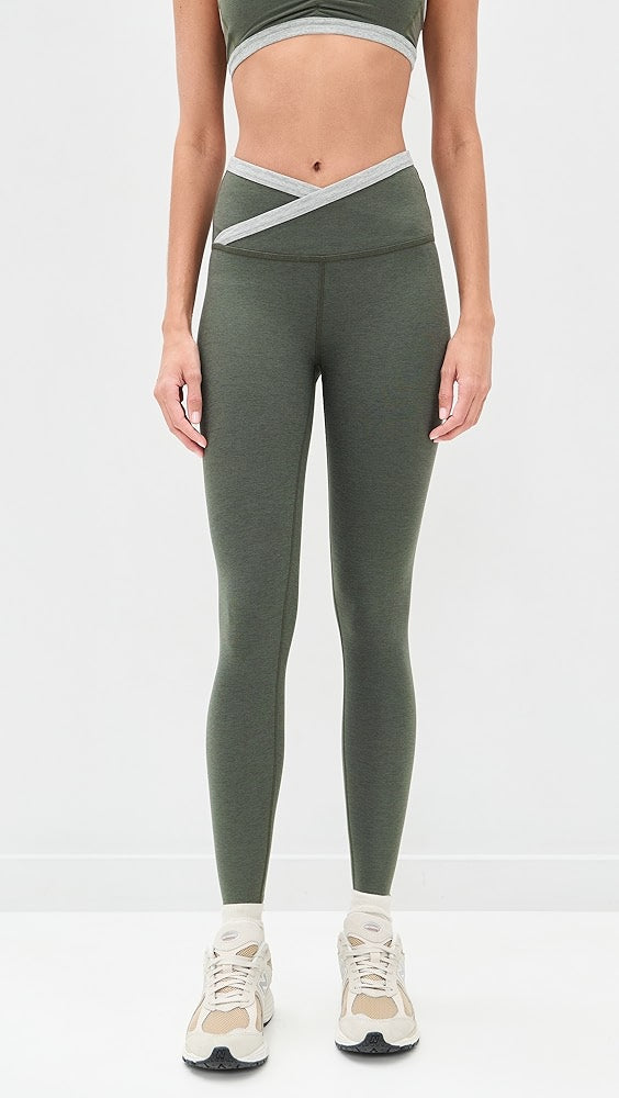 Outlines Midi Legging - Dusty Forest