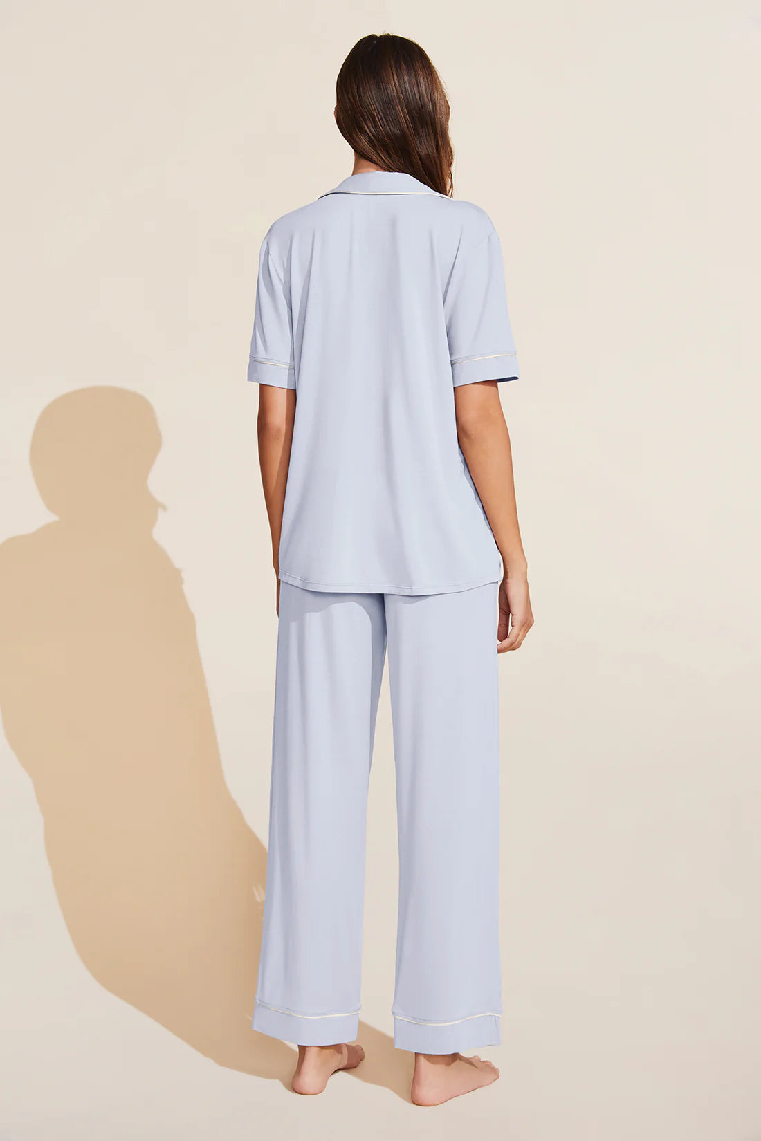 Gisele Short Slv/Pant PJ Set - Ice Blue