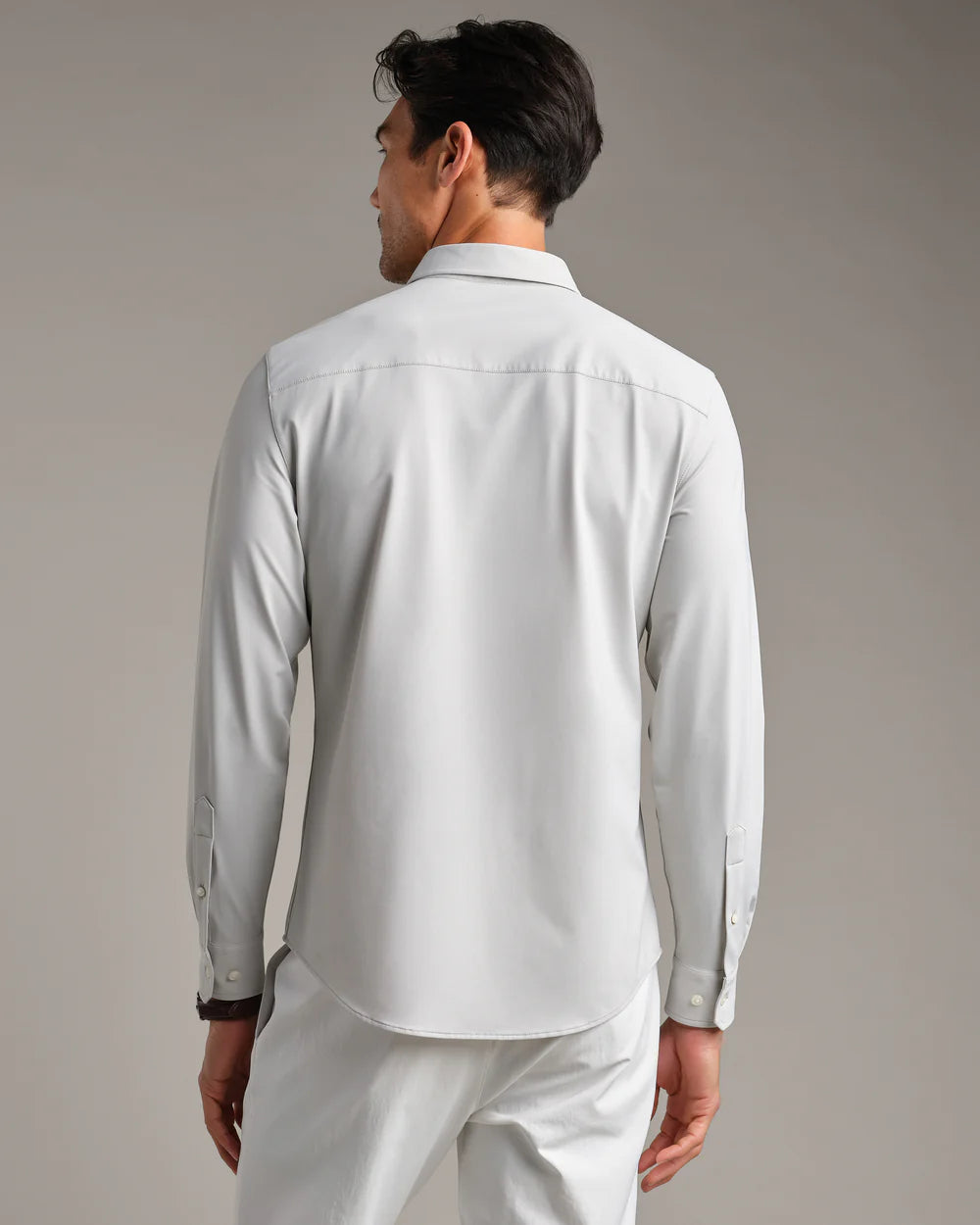 Commuter Slim Shirt - Gray Stone
