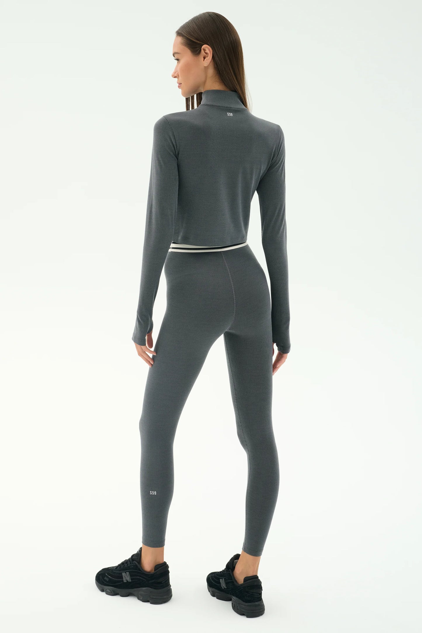 Stevie Half Zip - Heather Grey