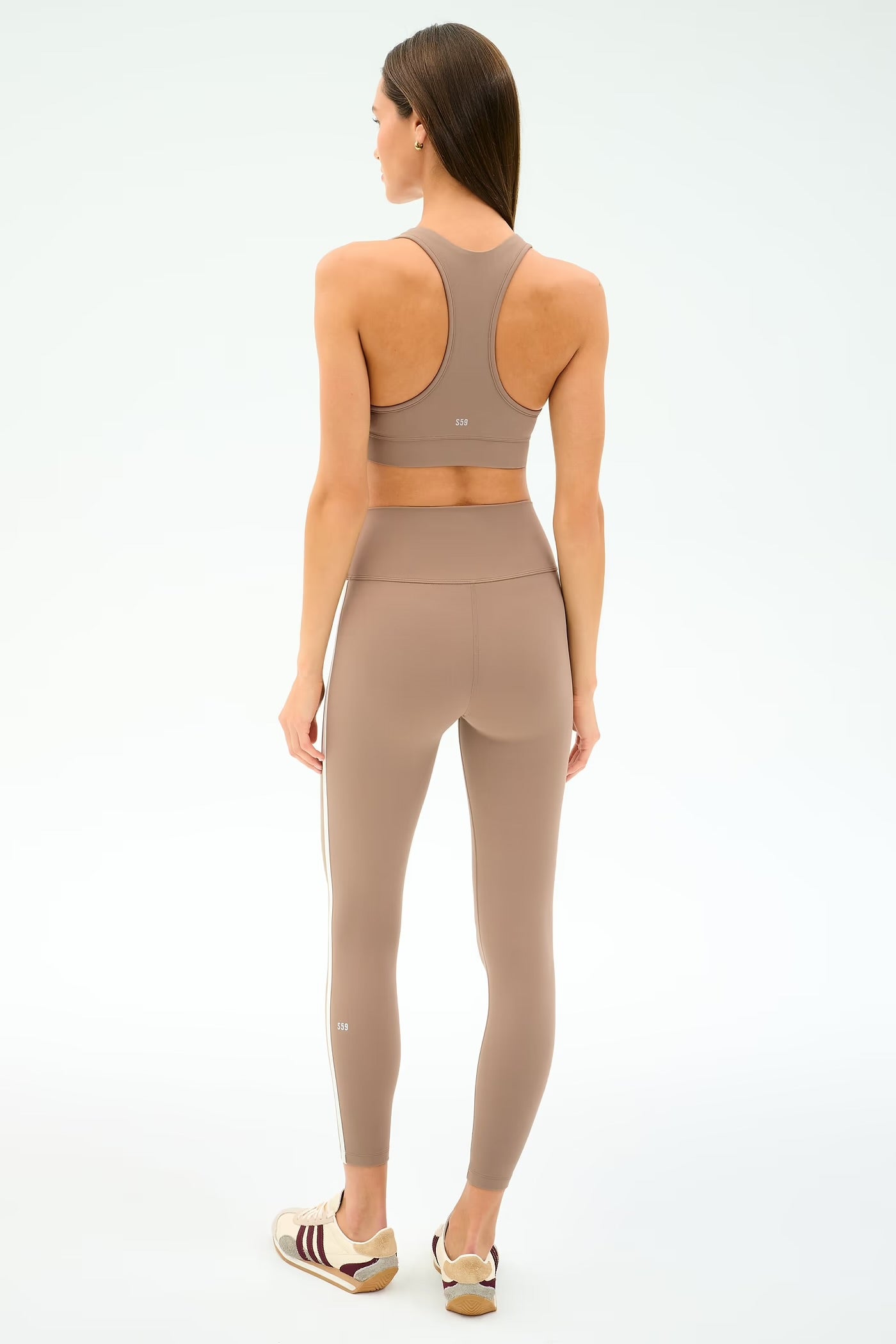 Mia Legging - Latte/White