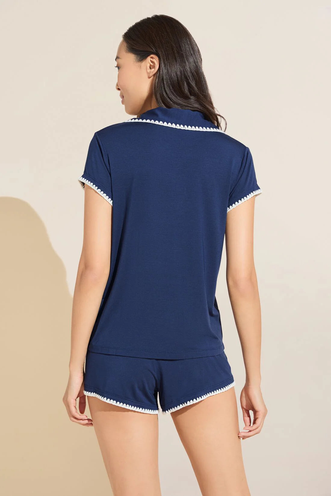 Frida Shortie PJ Set - Navy