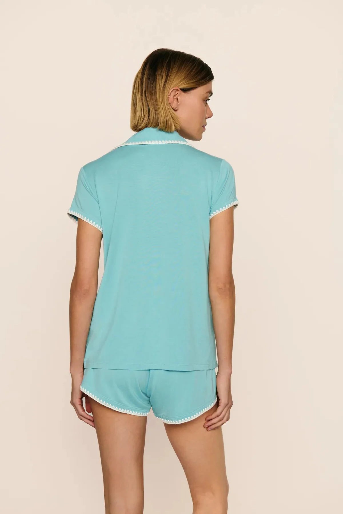 Frida Short PJ Set - Blue Lagoon