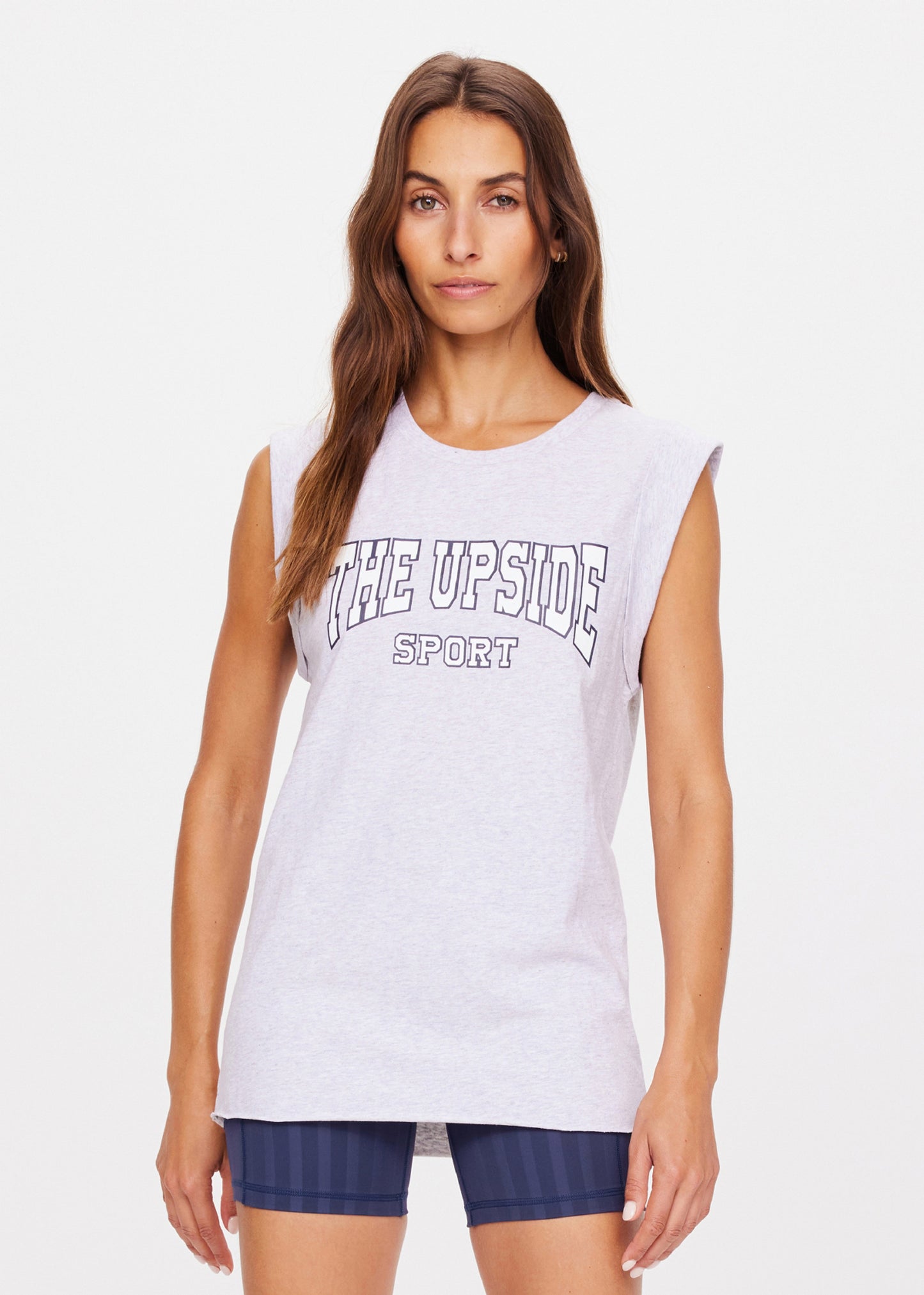 Ivy League Muscle Tank - Grey Marble