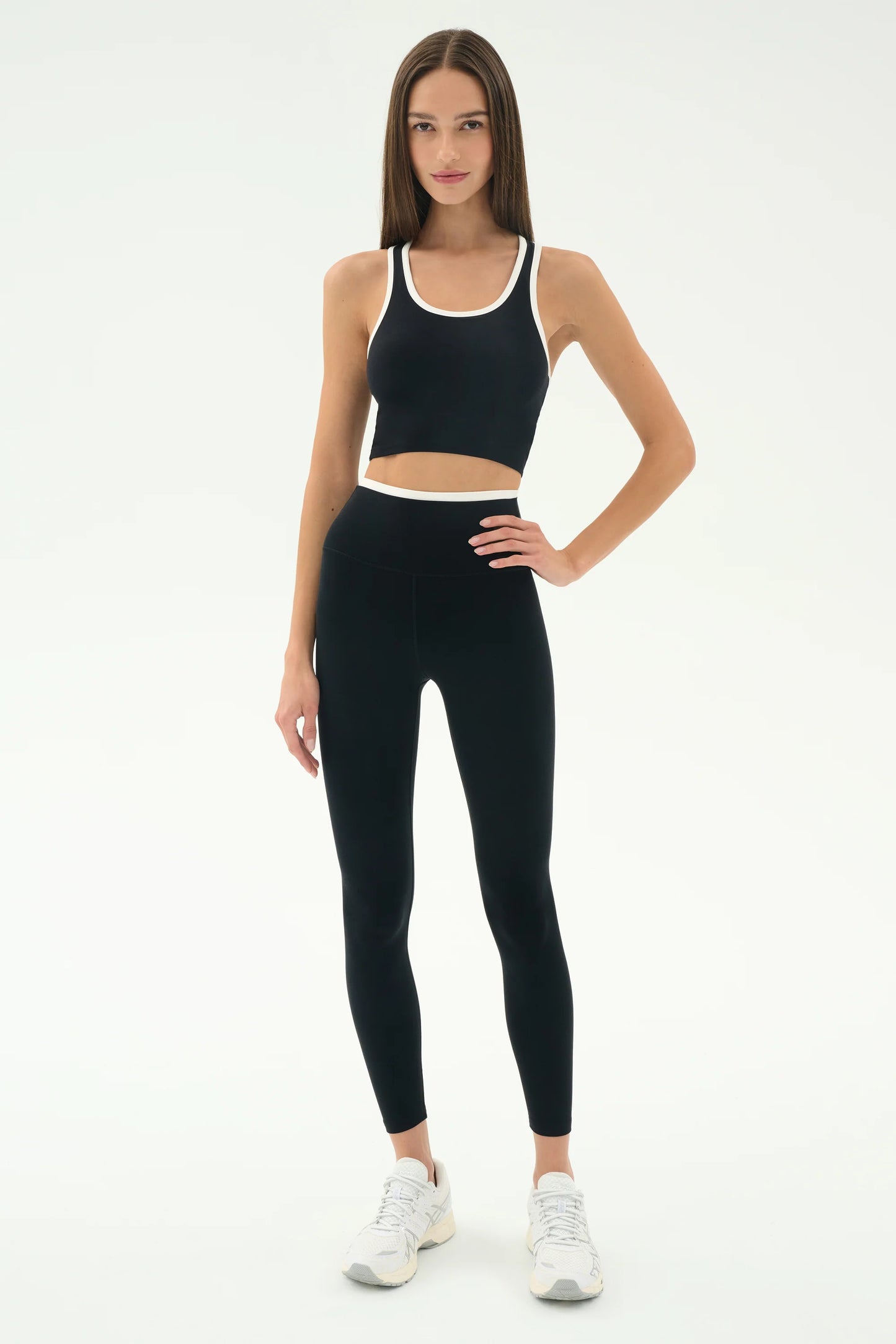 Dual Airweight Legging - Black/White