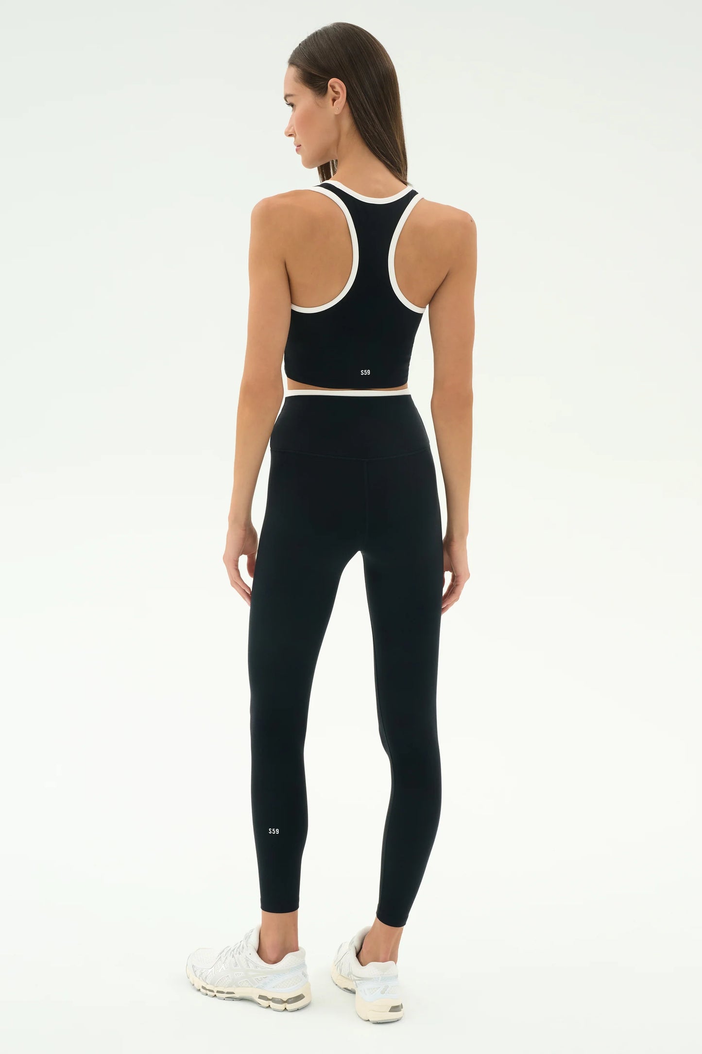 Dual Airweight Legging - Black/White