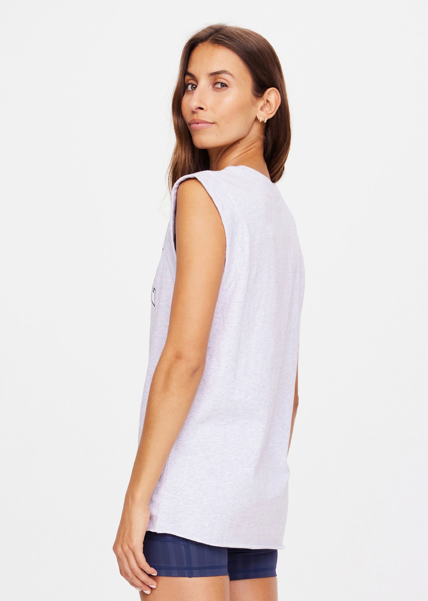 Ivy League Muscle Tank - Grey Marble