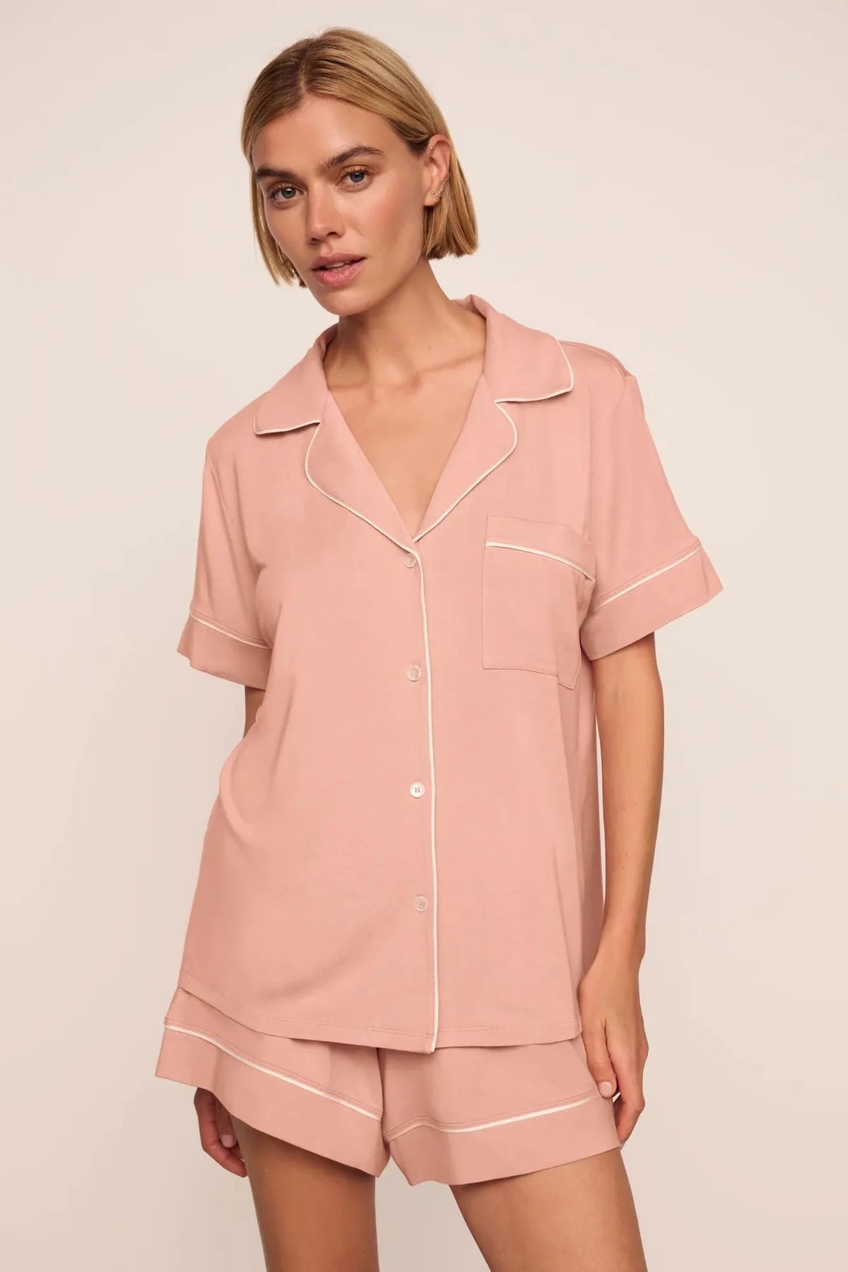 Gisele Relaxed Short PJ Set - Velvet Pink