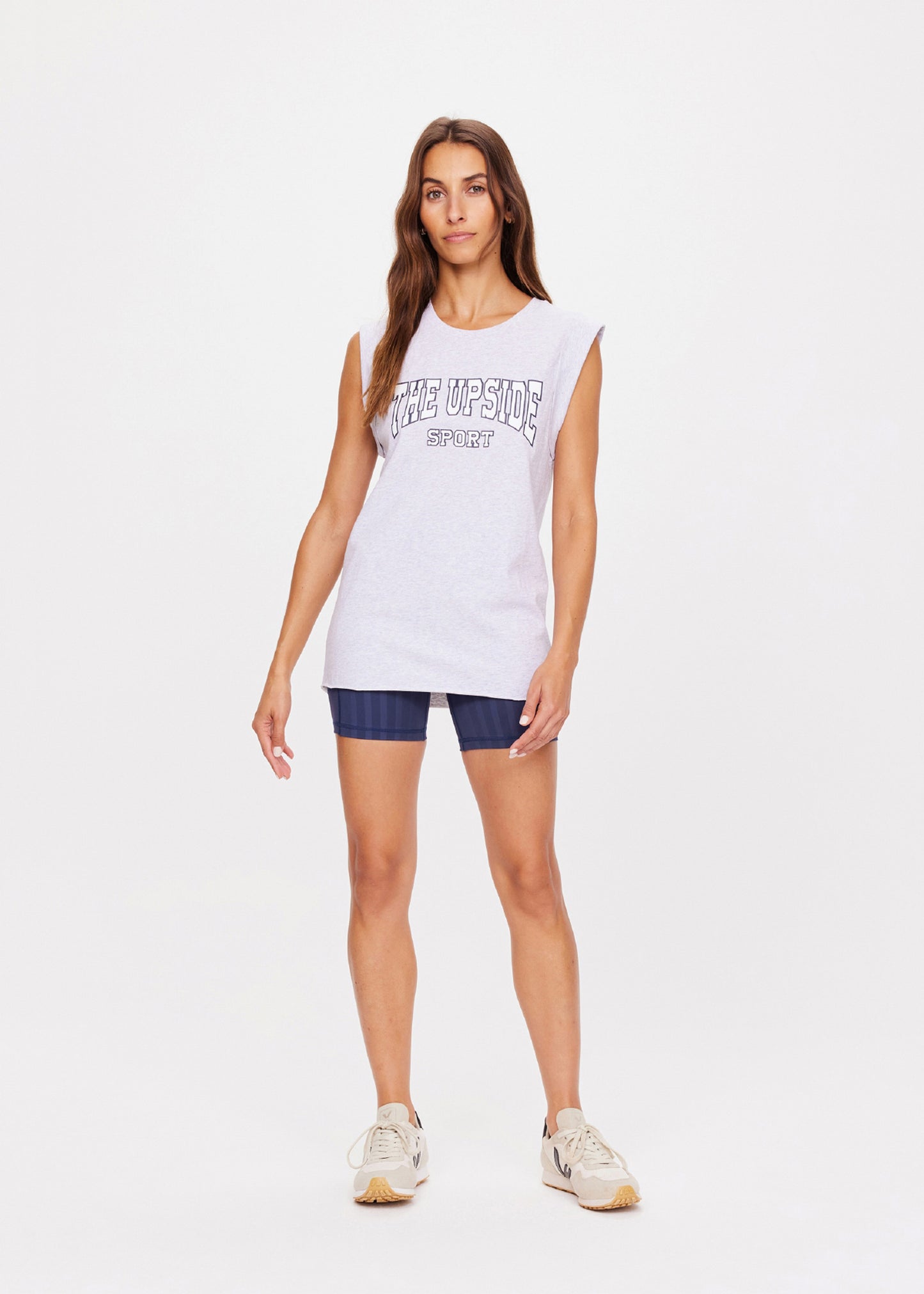 Ivy League Muscle Tank - Grey Marble
