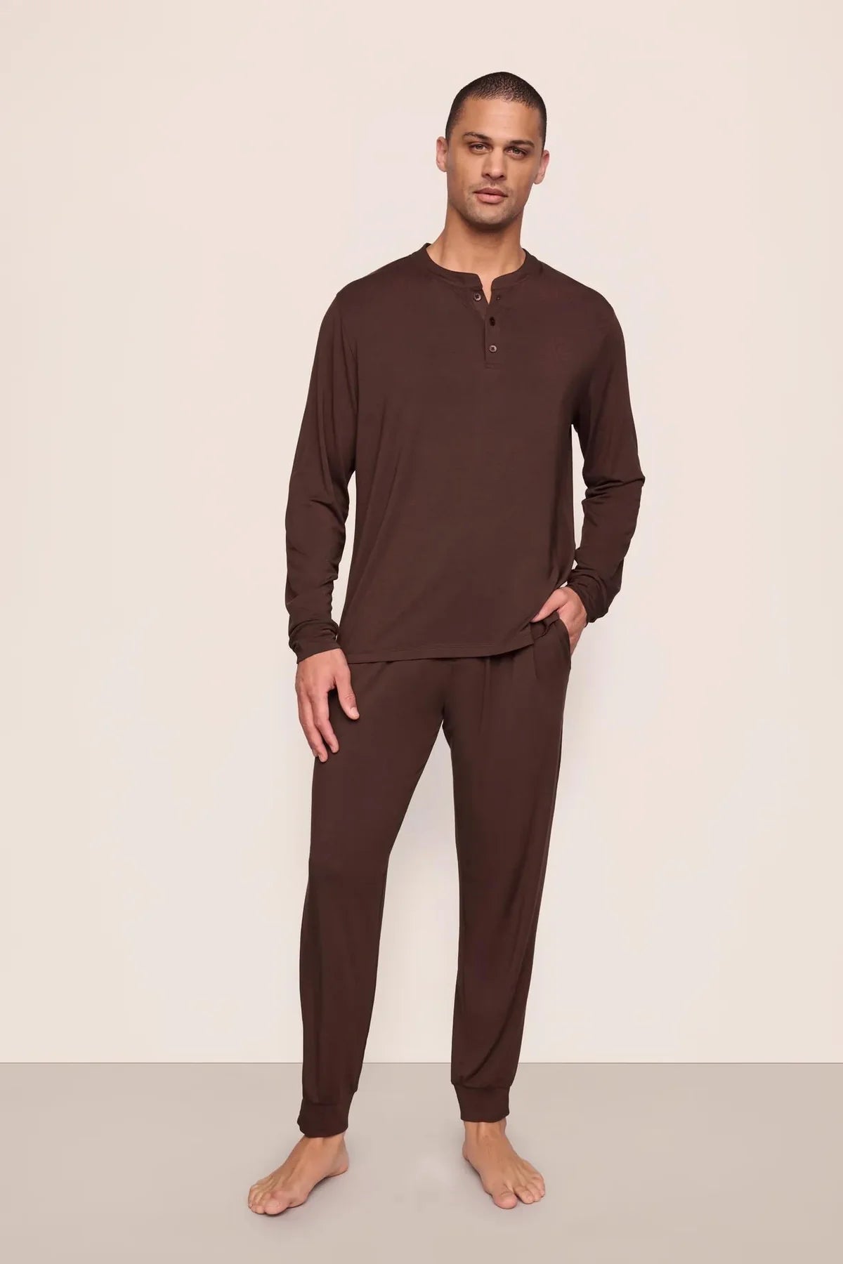 Henry Long PJ Set - Chocolate