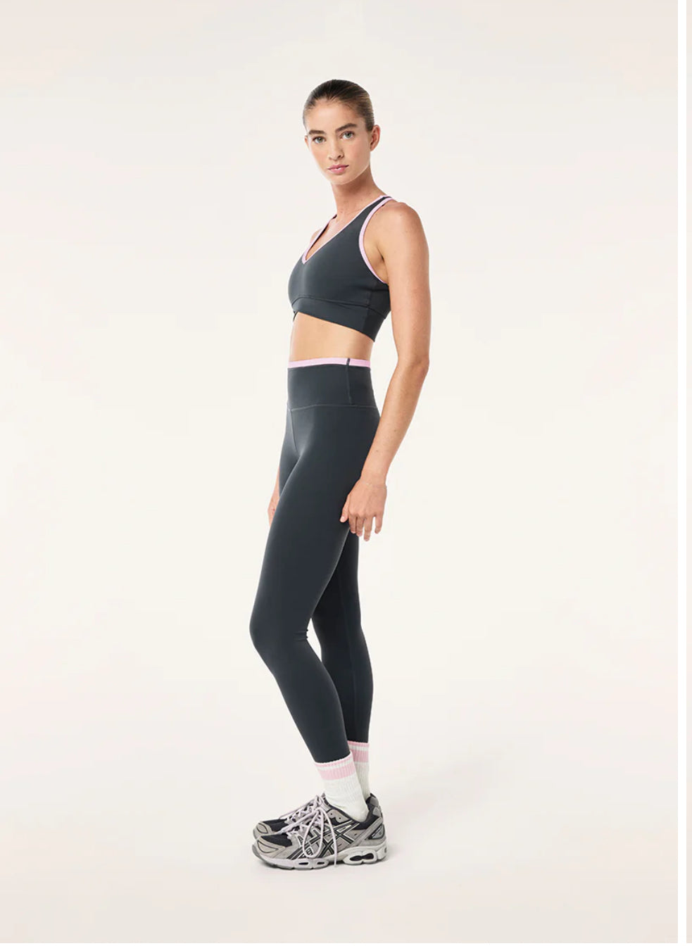 Vita Legging - Asphalt/Pink Lemonade