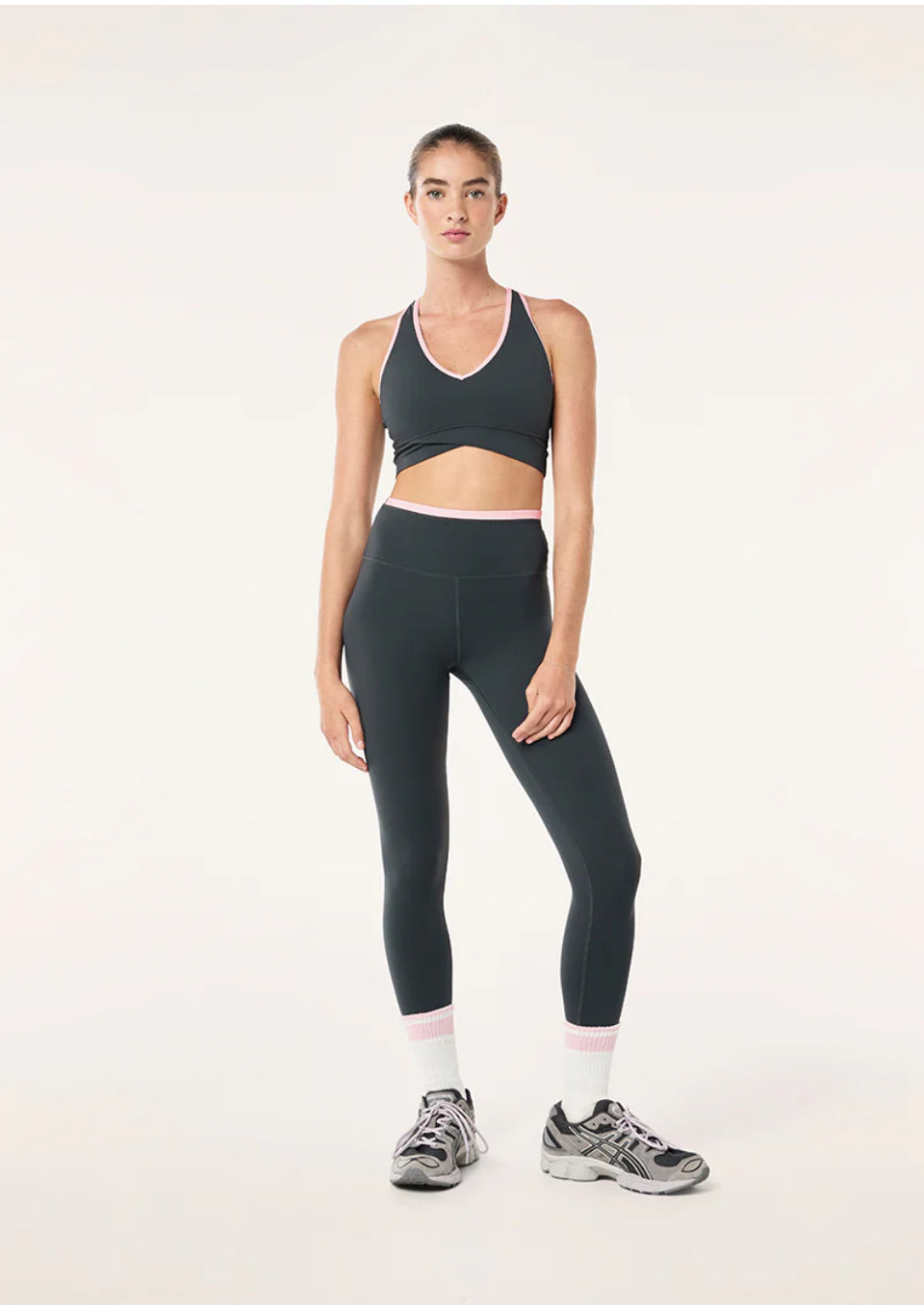 Vita Legging - Asphalt/Pink Lemonade
