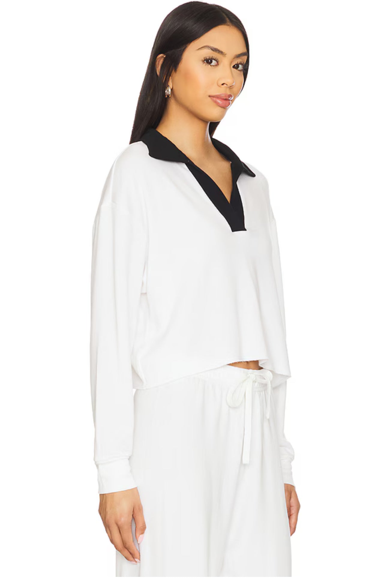 Joan Polo Sweatshirt/Sweatpant - White