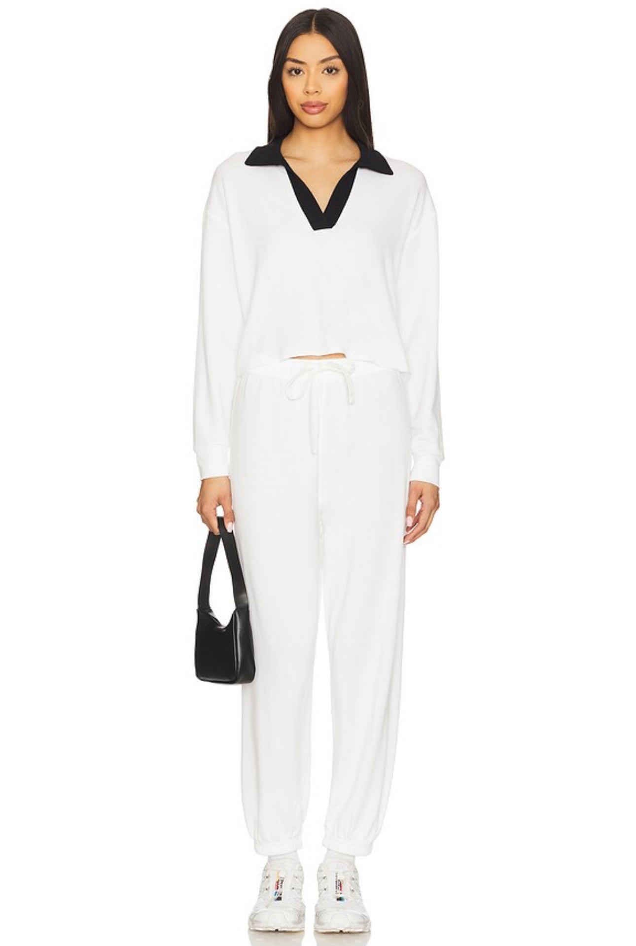 Joan Polo Sweatshirt/Sweatpant - White