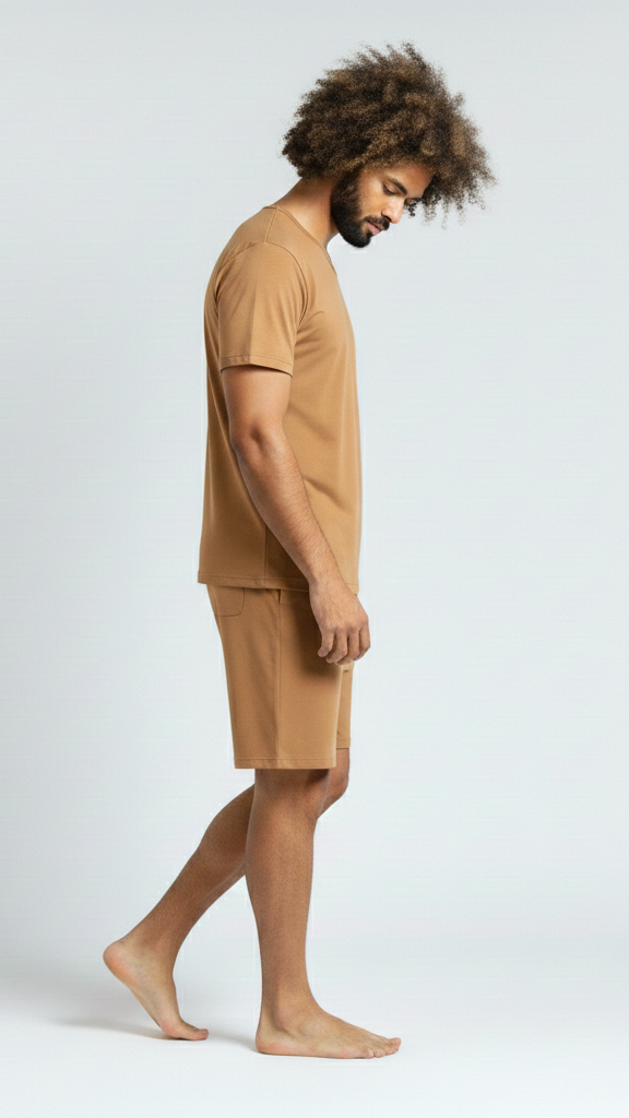 Thrive PJ Set - Camel V Neck