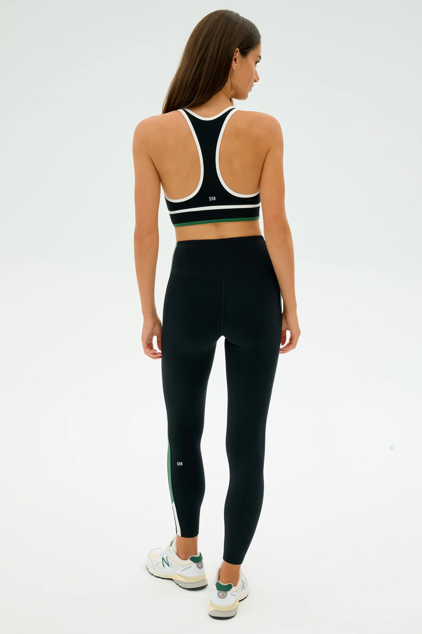Layla Airweight Bra - Black/Arugula