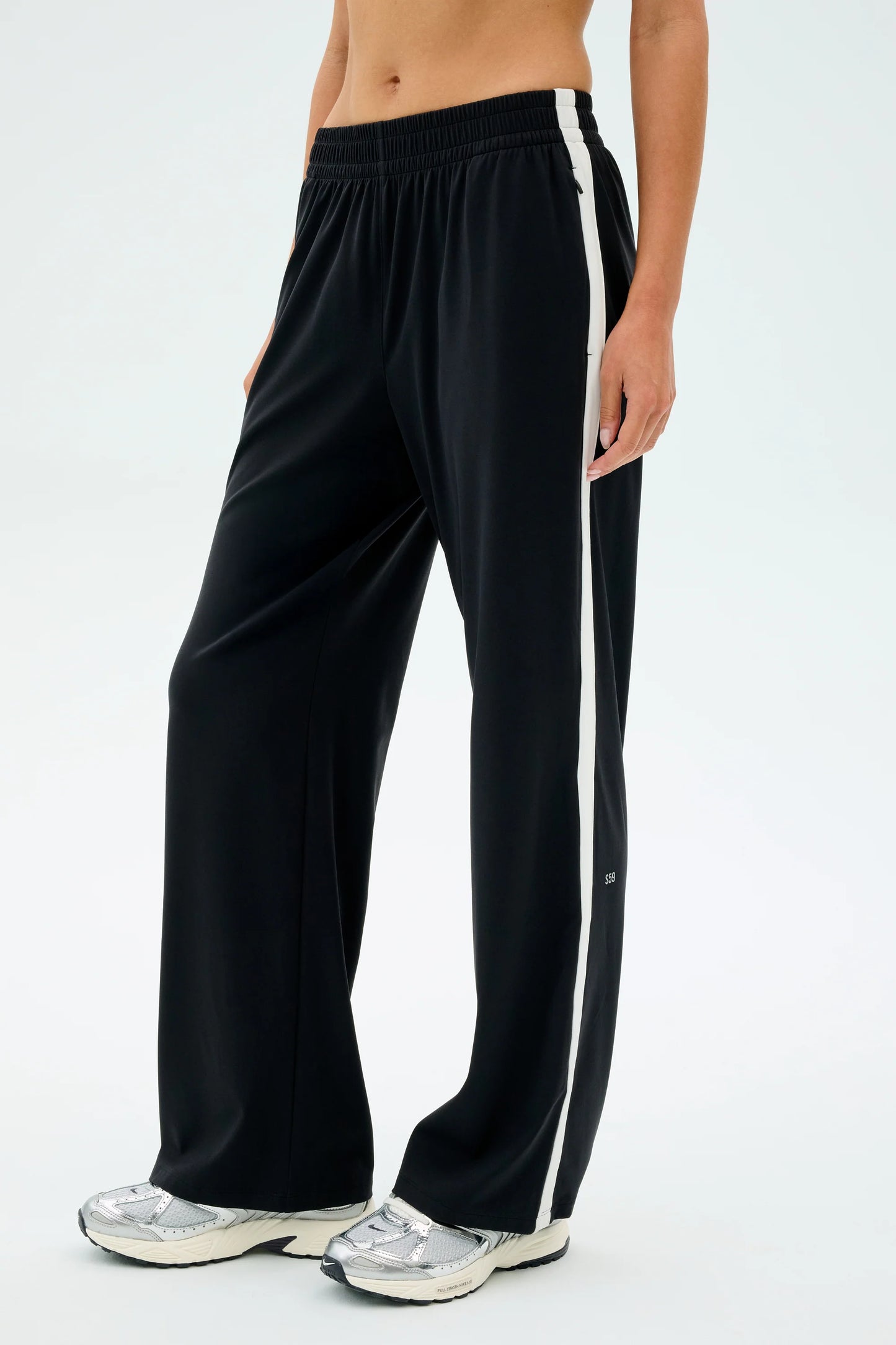 Maxie Track Pant - Black/White